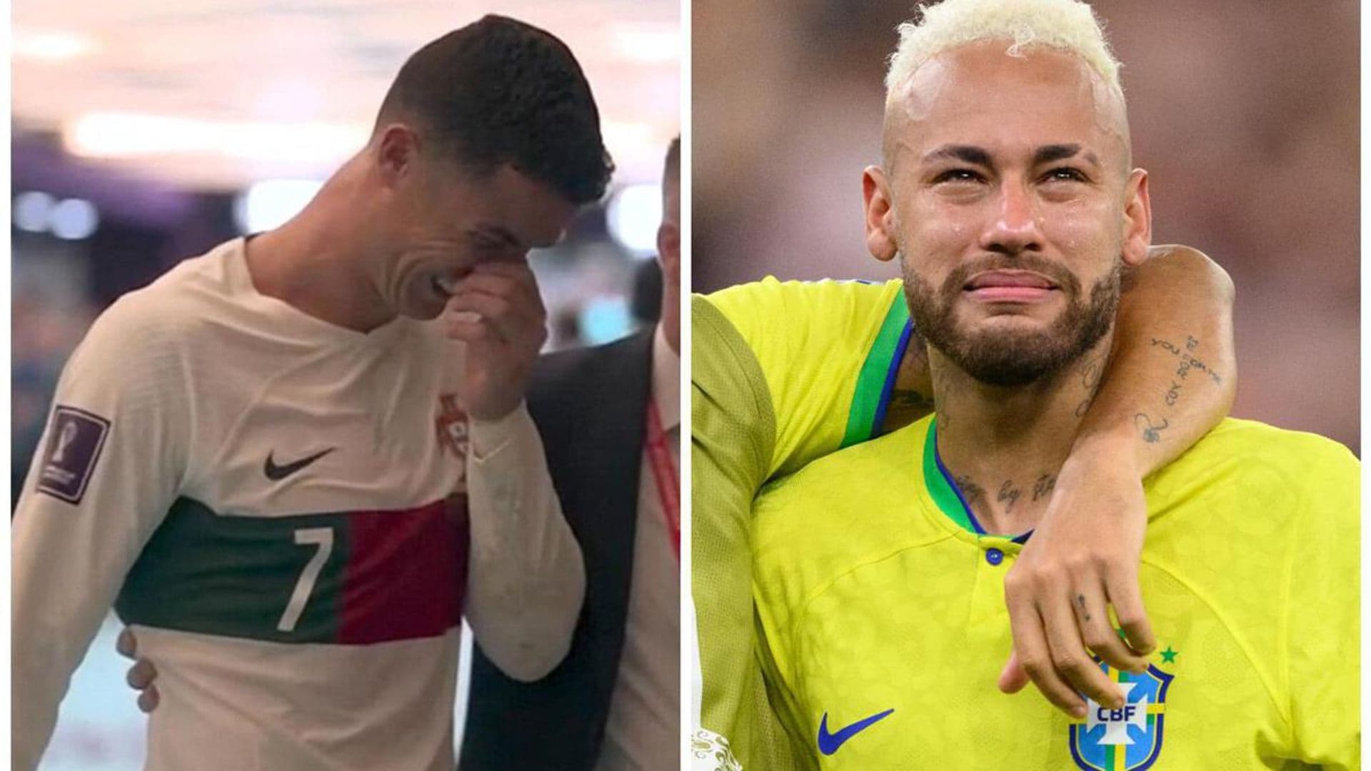 Neymar and Ronaldo break down after losing their shot at the World Cup