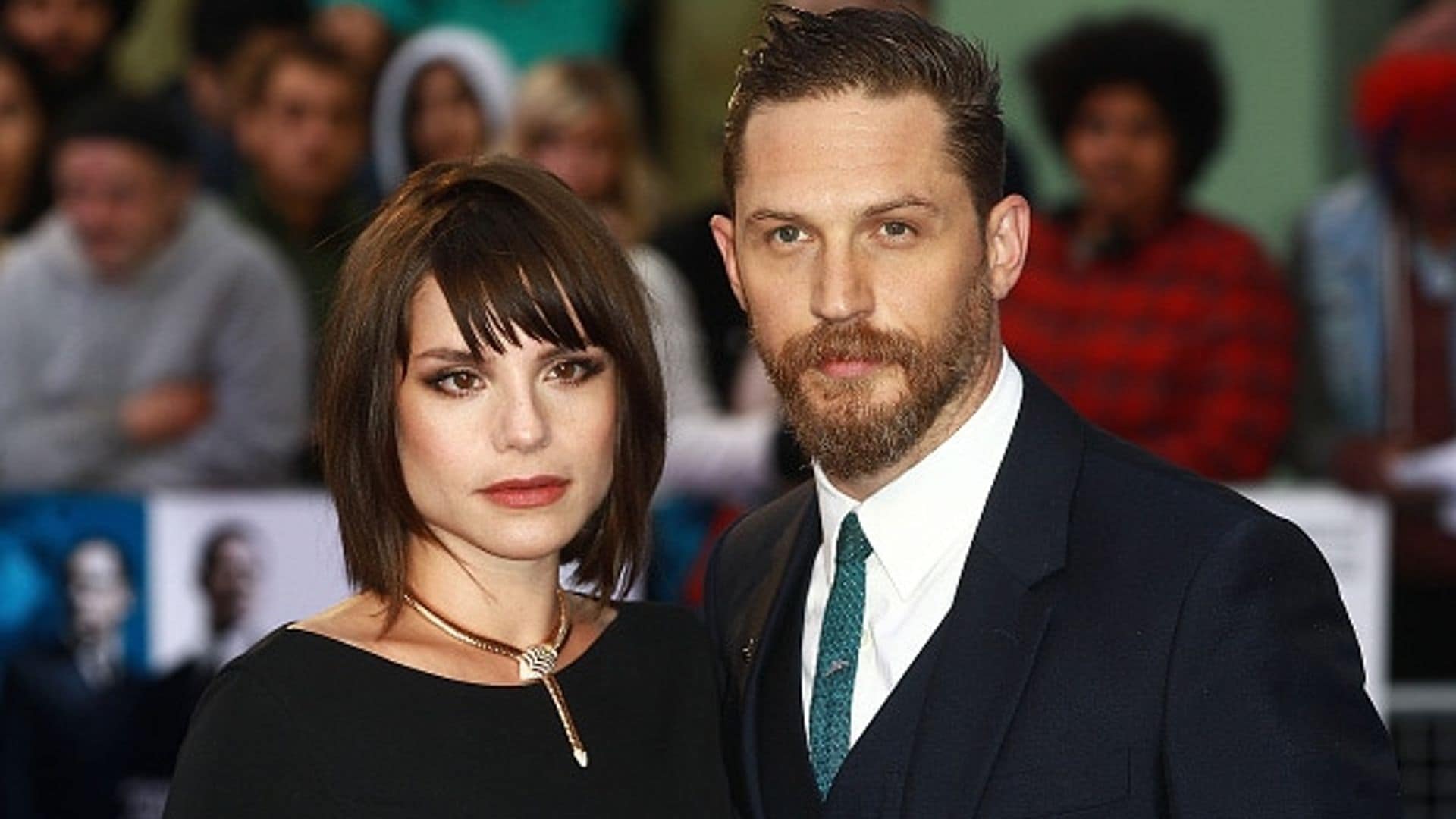 Tom Hardy's wife Charlotte Riley debuts baby bump on red carpet