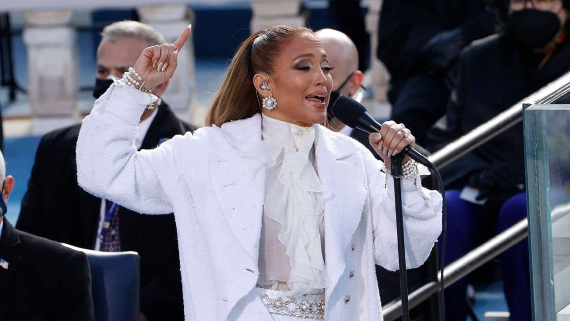 Jennifer Lopez on inauguration day