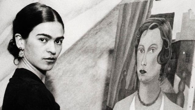 Frida Kahlo Painting Portrait of Mrs. Jean Wight