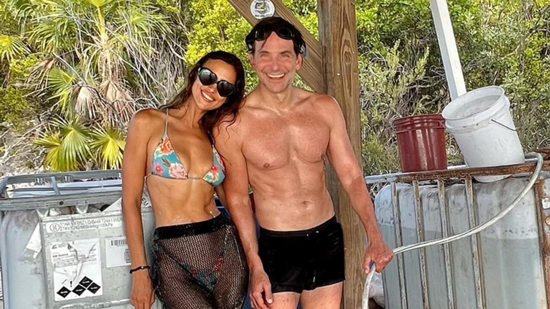 Irina Shayk and Bradley Cooper in the Bahamas