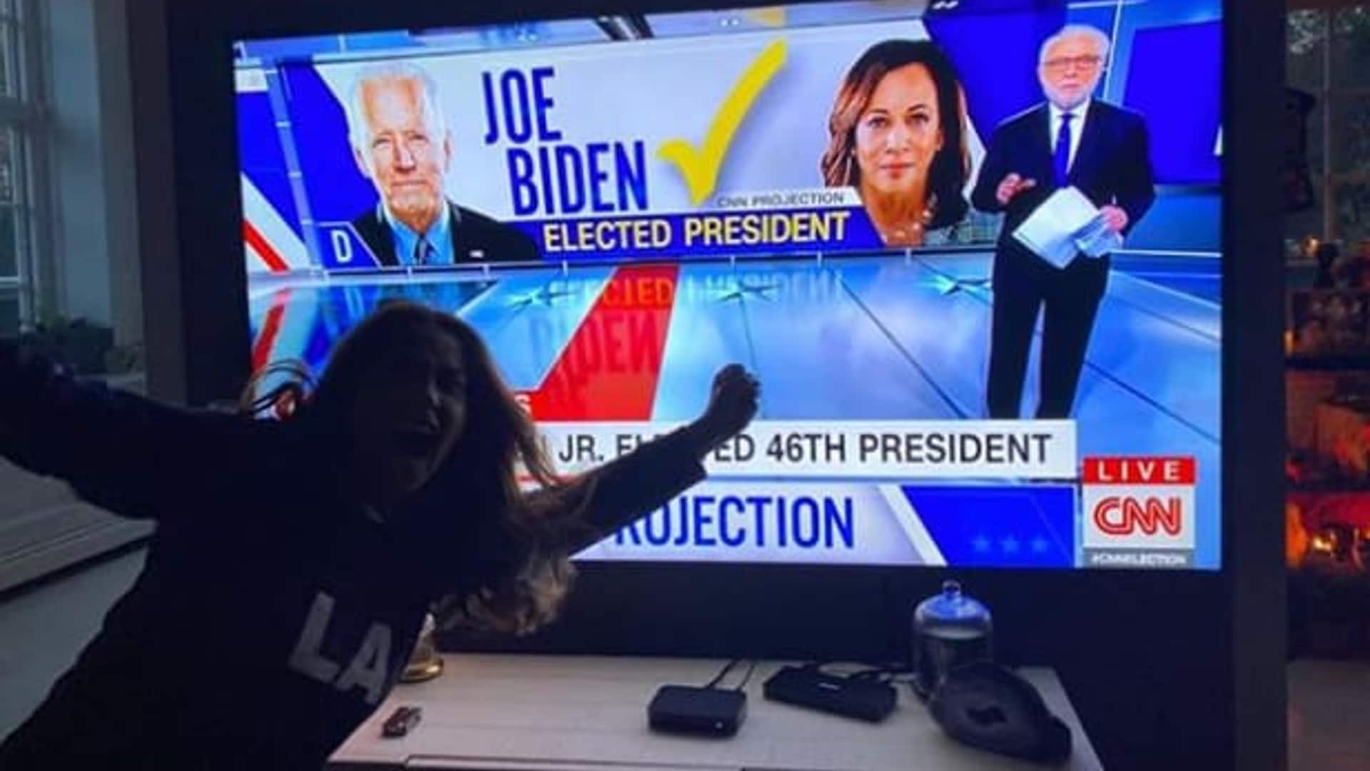 salma hayek joe biden reaction