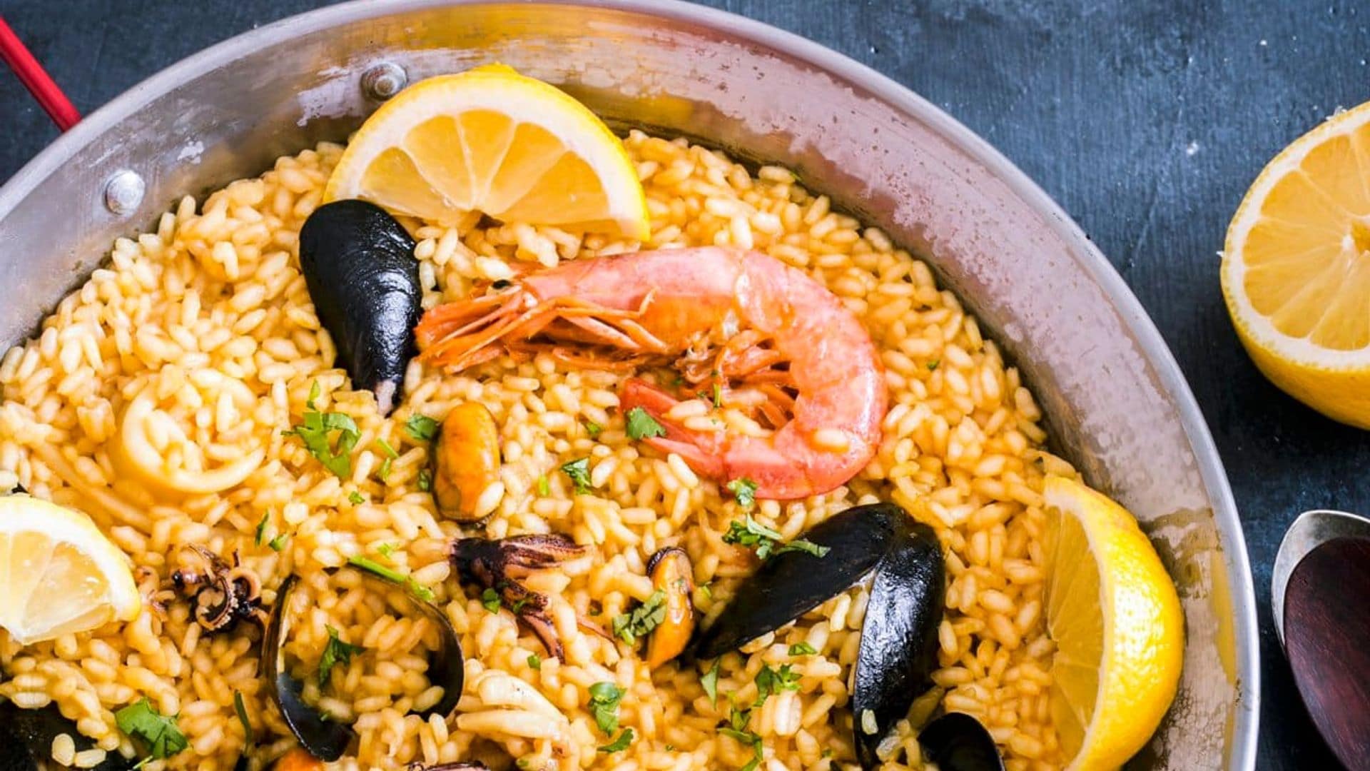 Impress your housemates with this Spanish seafood paella recipe
