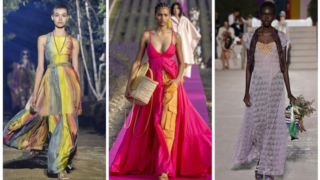 Dior, Jacquemus, and Missoni did not forget maxi dresses in their Summer 2020 collections
