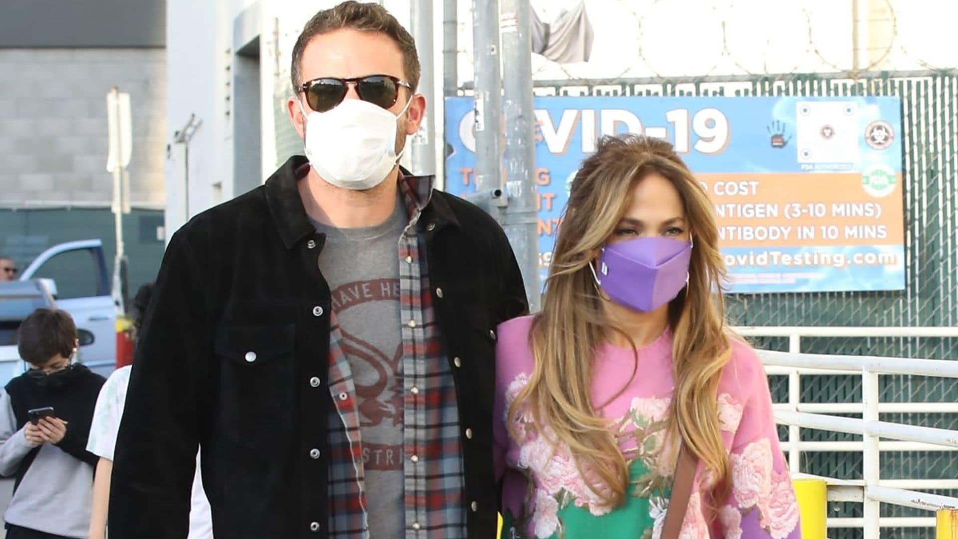 Ben Affleck and Jennifer Lopez take their kids to the movie theater