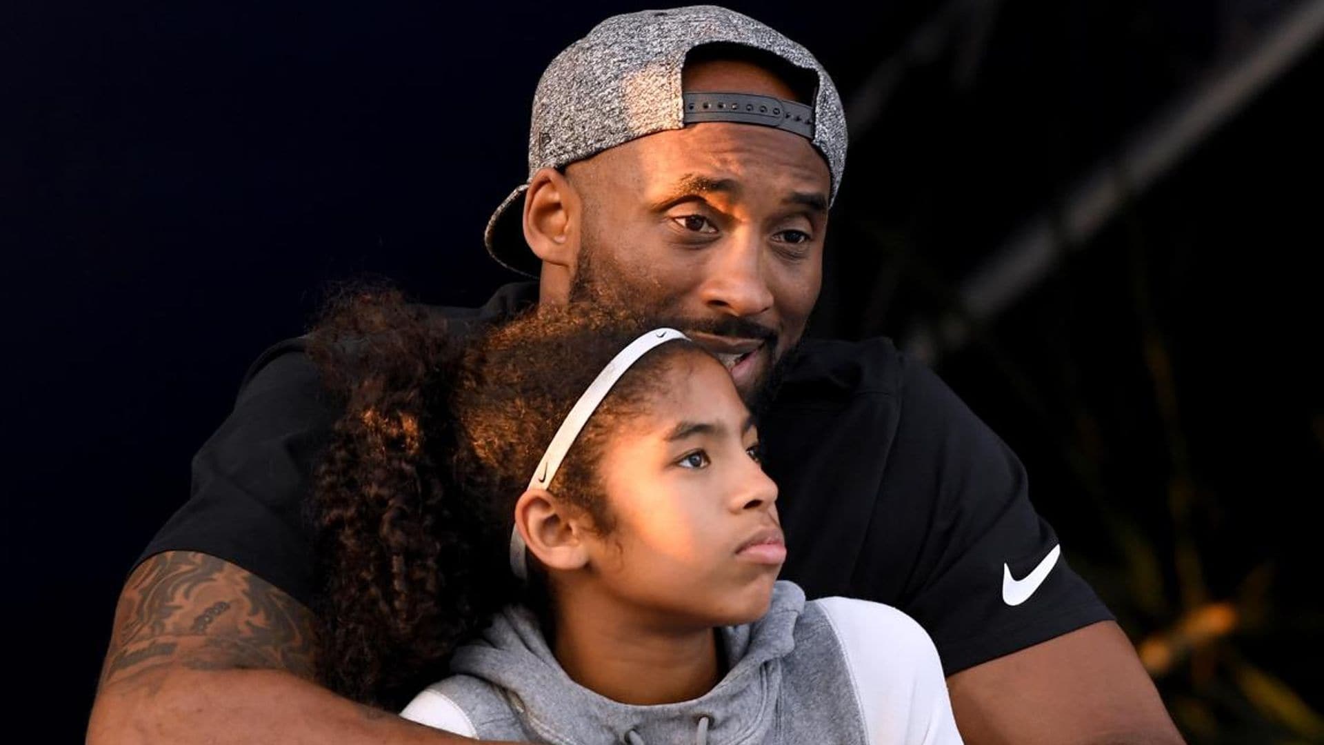 Kobe Bryant and daughter Gianna posing together