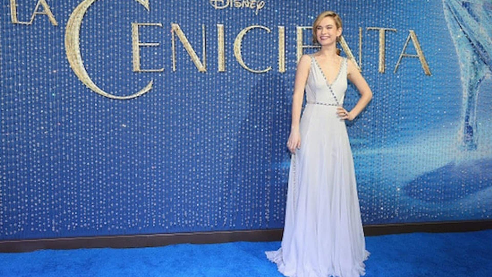 Lily James dazzles at 'Cinderella' premiere in Mexico City