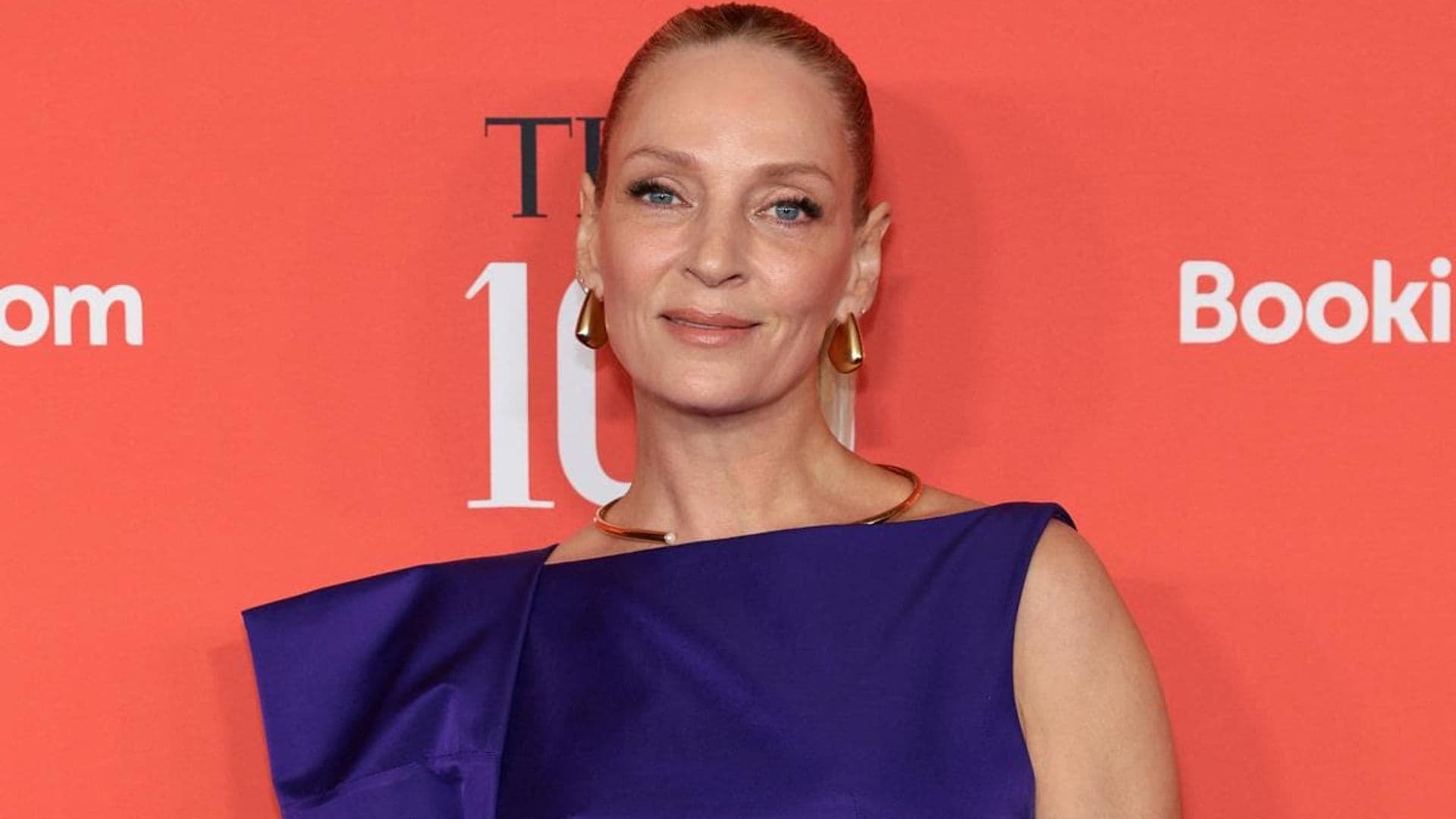 Uma Thurman celebrates her birthday with amazing ‘whatever’ candles