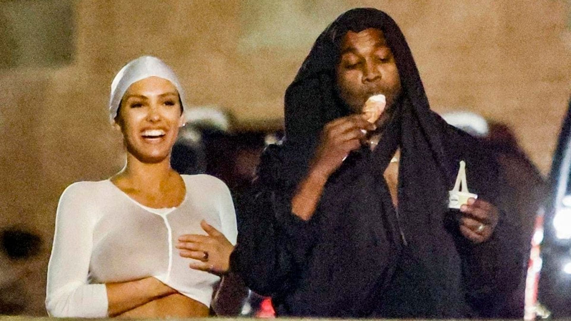 Bianca Censori and Kanye West enjoy a barefoot gelato date in Italy