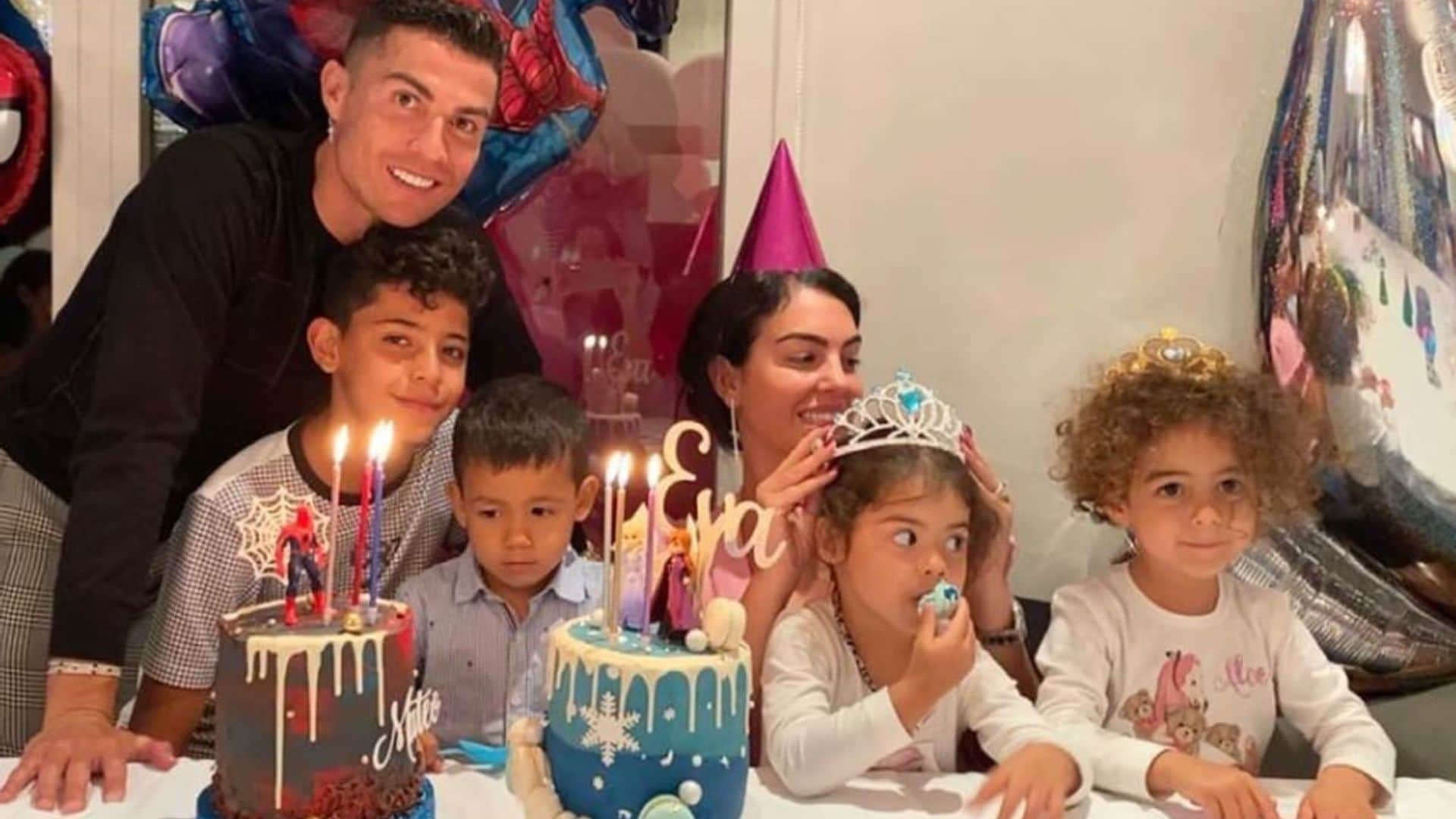 Cristiano Ronaldo celebrates his twins’ birthday and more must-see pics