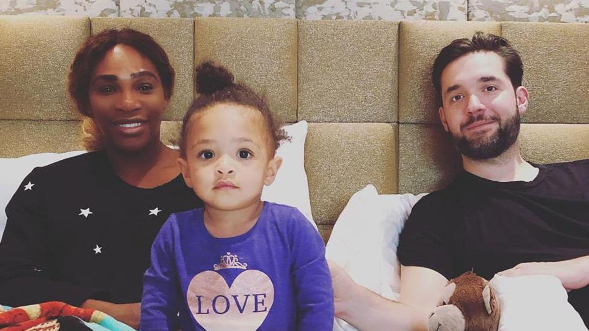 Serena Williams’ husband Alexis turns her into pancake for daughter Olympia and we’re shook