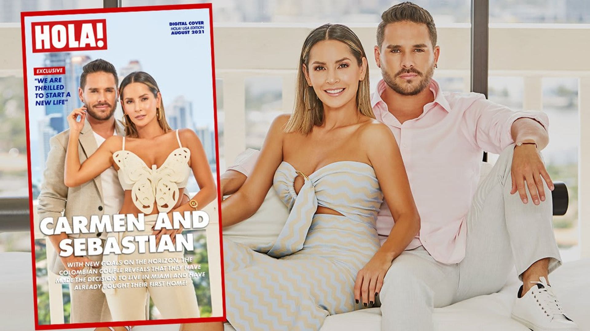 Carmen Villalobos and Sebastián Caicedo start a new chapter in their lives