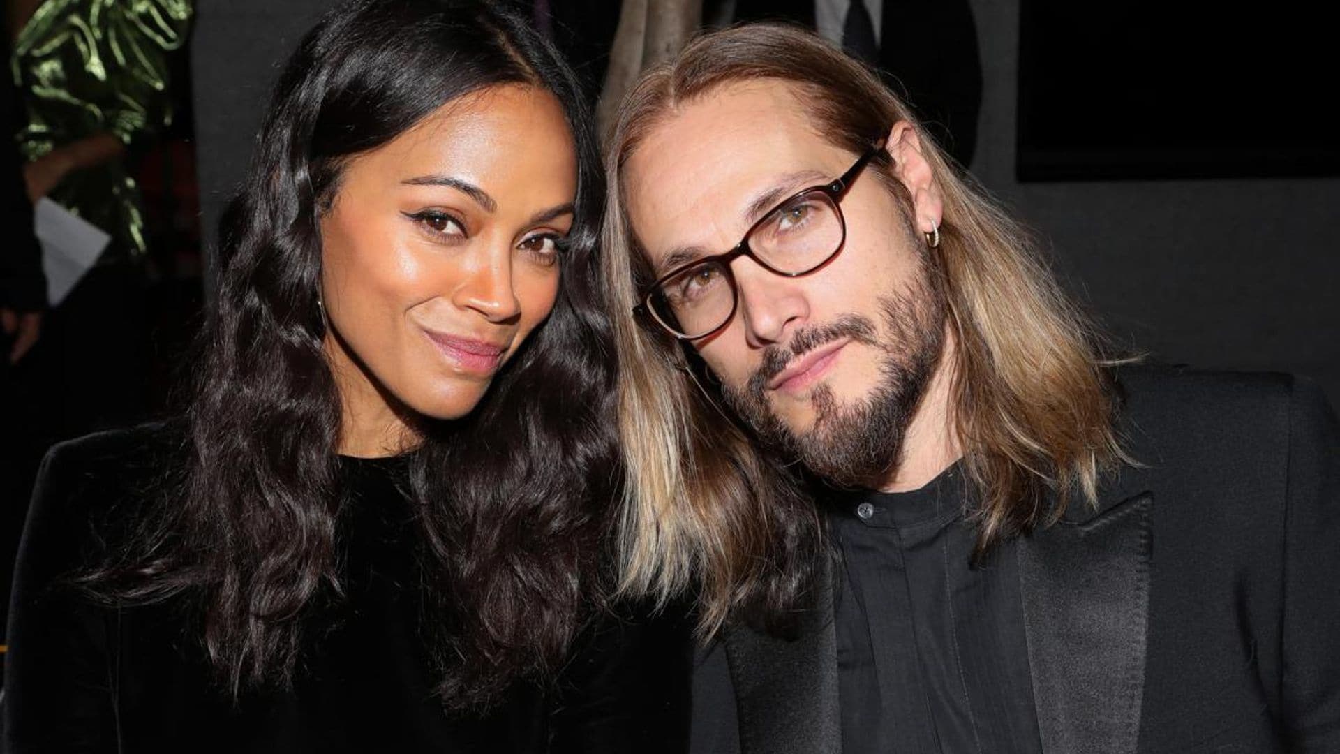 Zoe Saldana and her husband reveal a playful beauty makeover