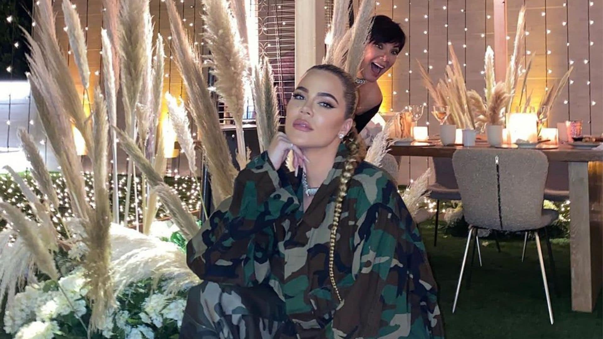 Khloé Kardashian looks ready to battle the haters in a head to toe camouflage look