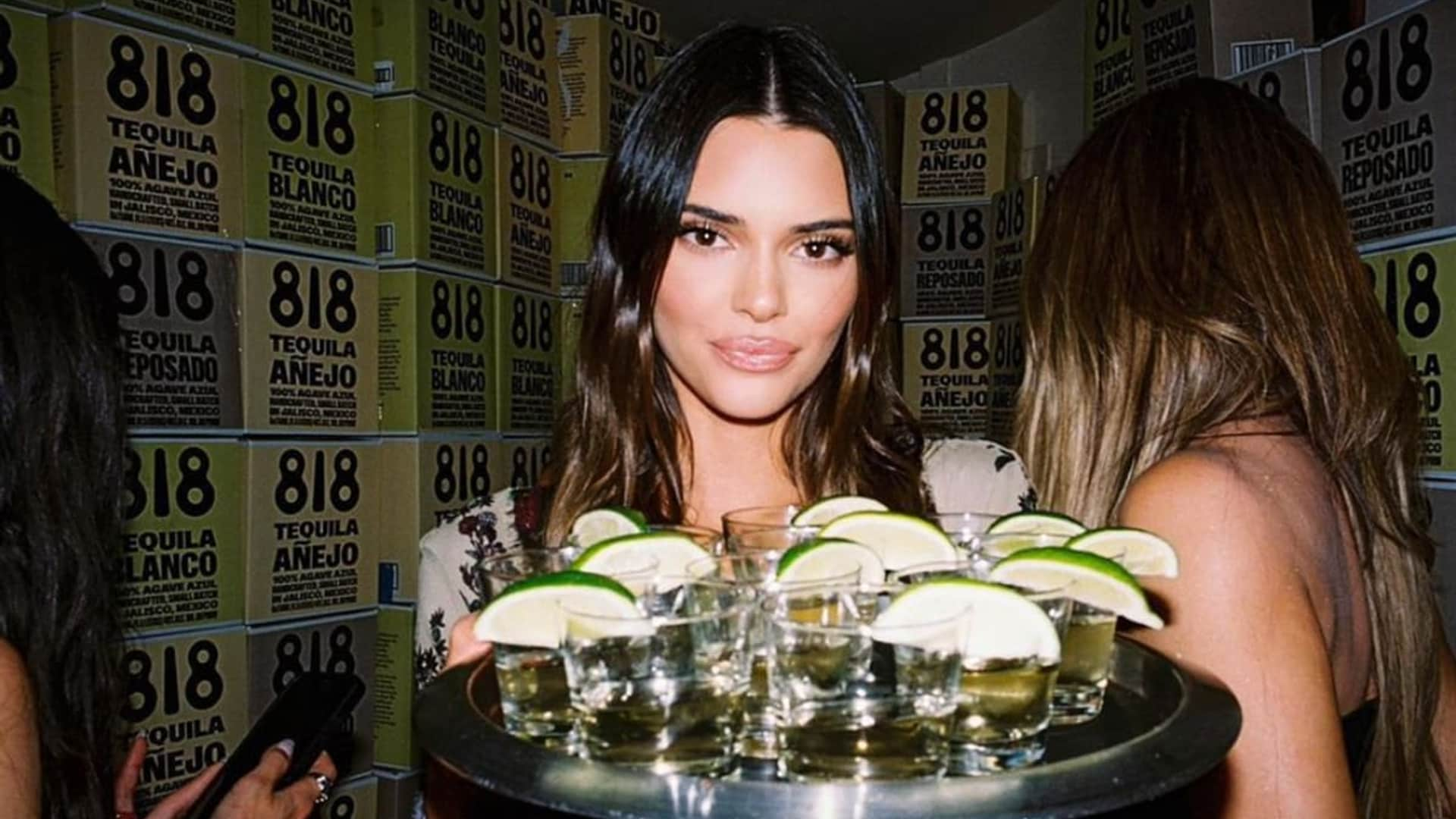 Kendall Jenner with 818 Tequila