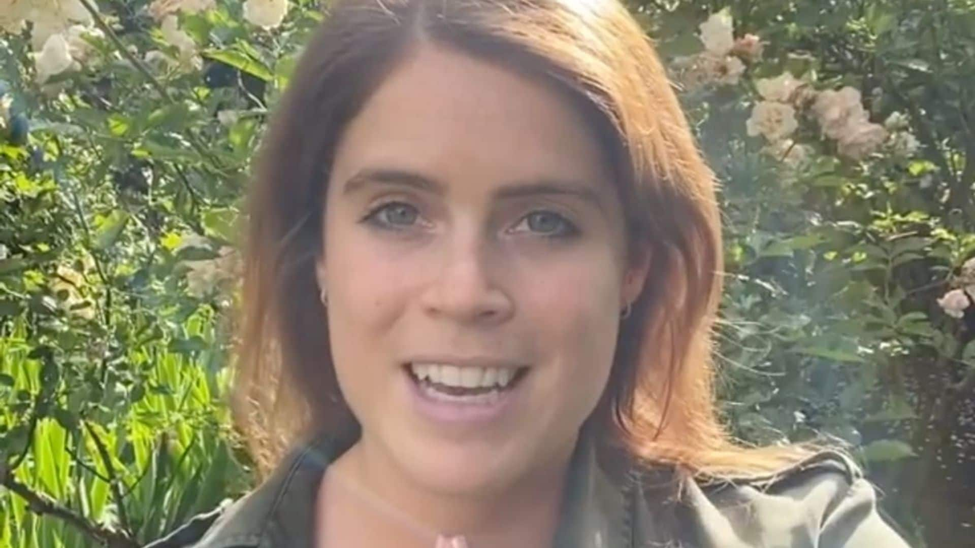 Princess Eugenie thanks doctors who saved father-in-law’s life in emotional video