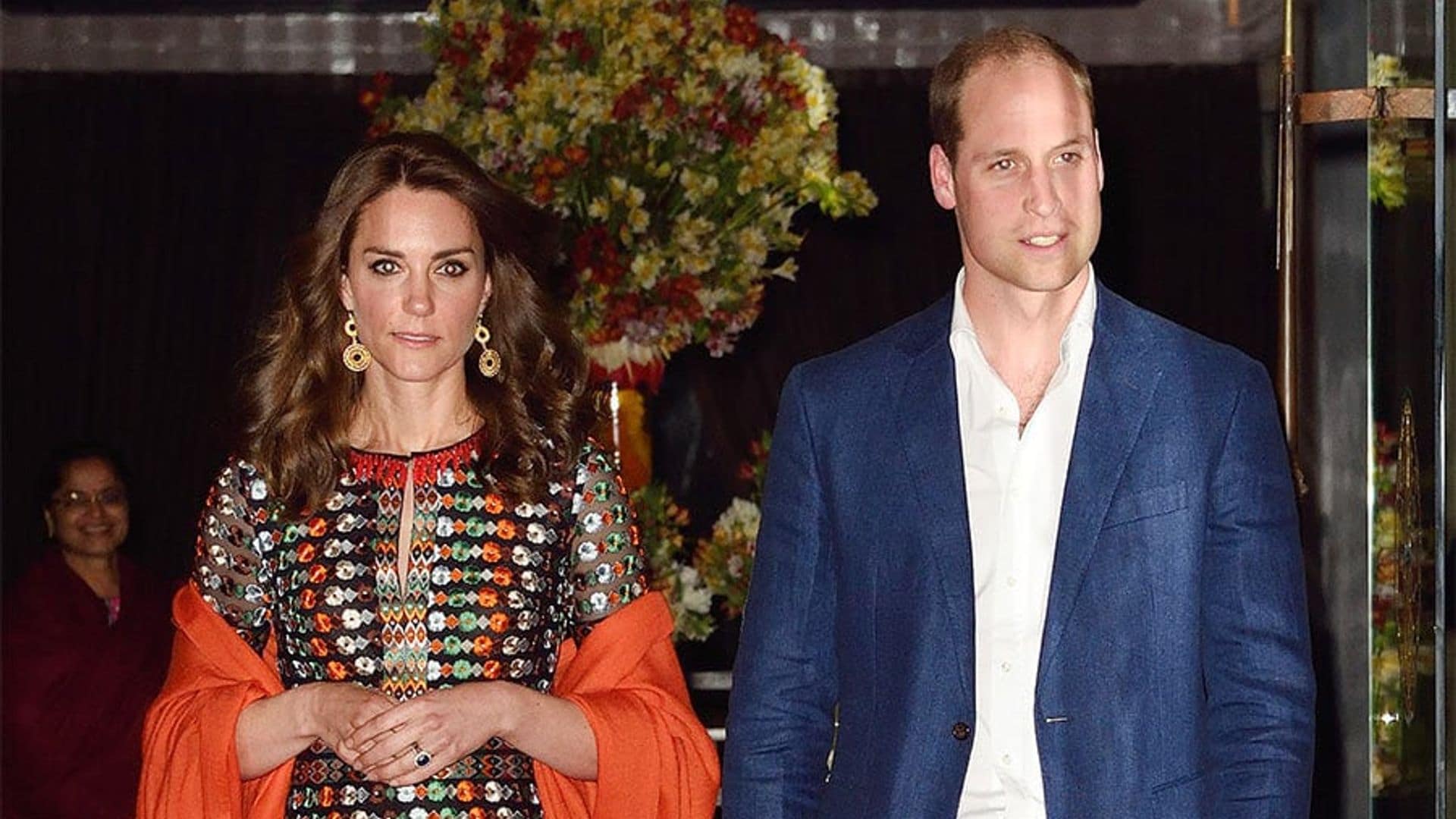 Kate Middleton wears patterned Tory Burch dress for first night out with Bhutan's royals