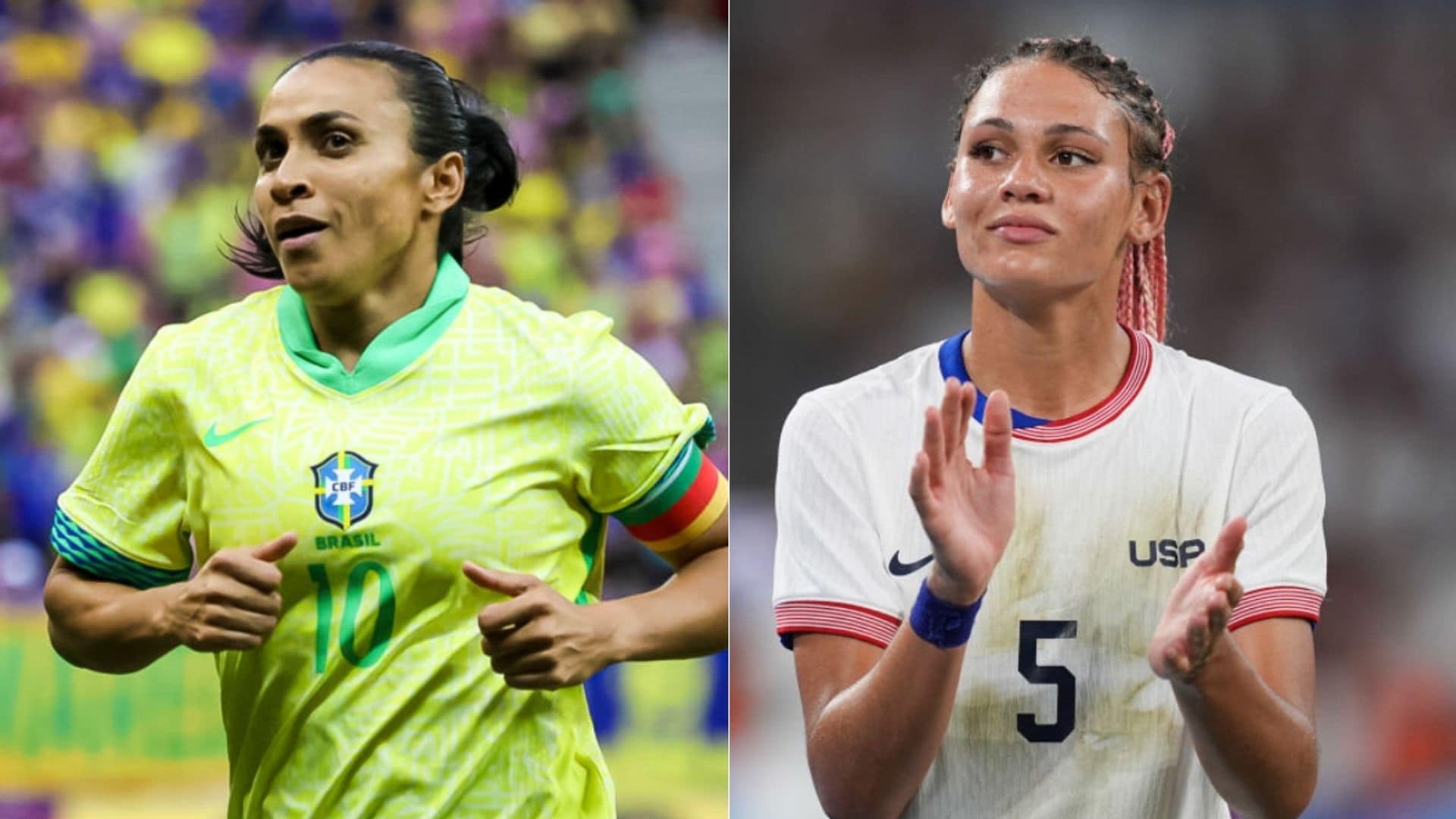 Trinity Rodman praises Marta ahead of the Olympic soccer final between the U.S. and Brazil