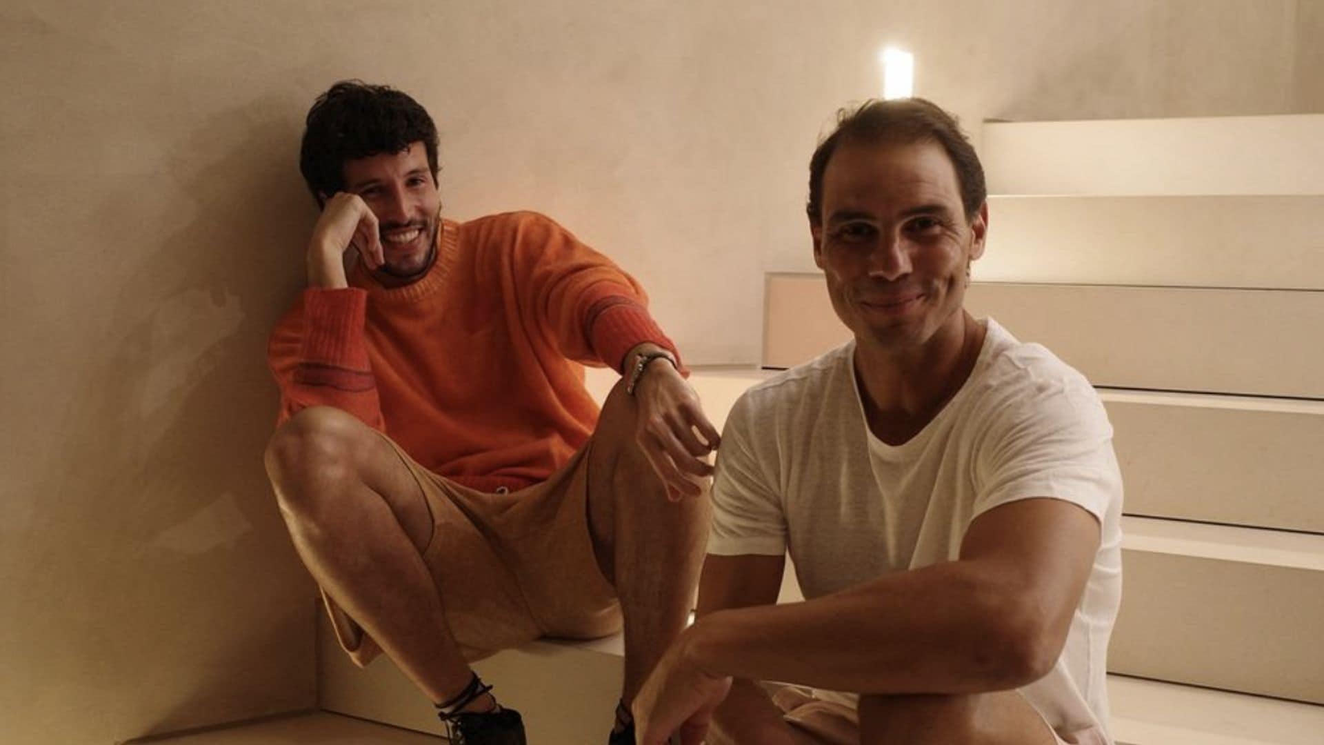 Sebastian Yatra welcomed to Mallorca by close friend Rafael Nadal