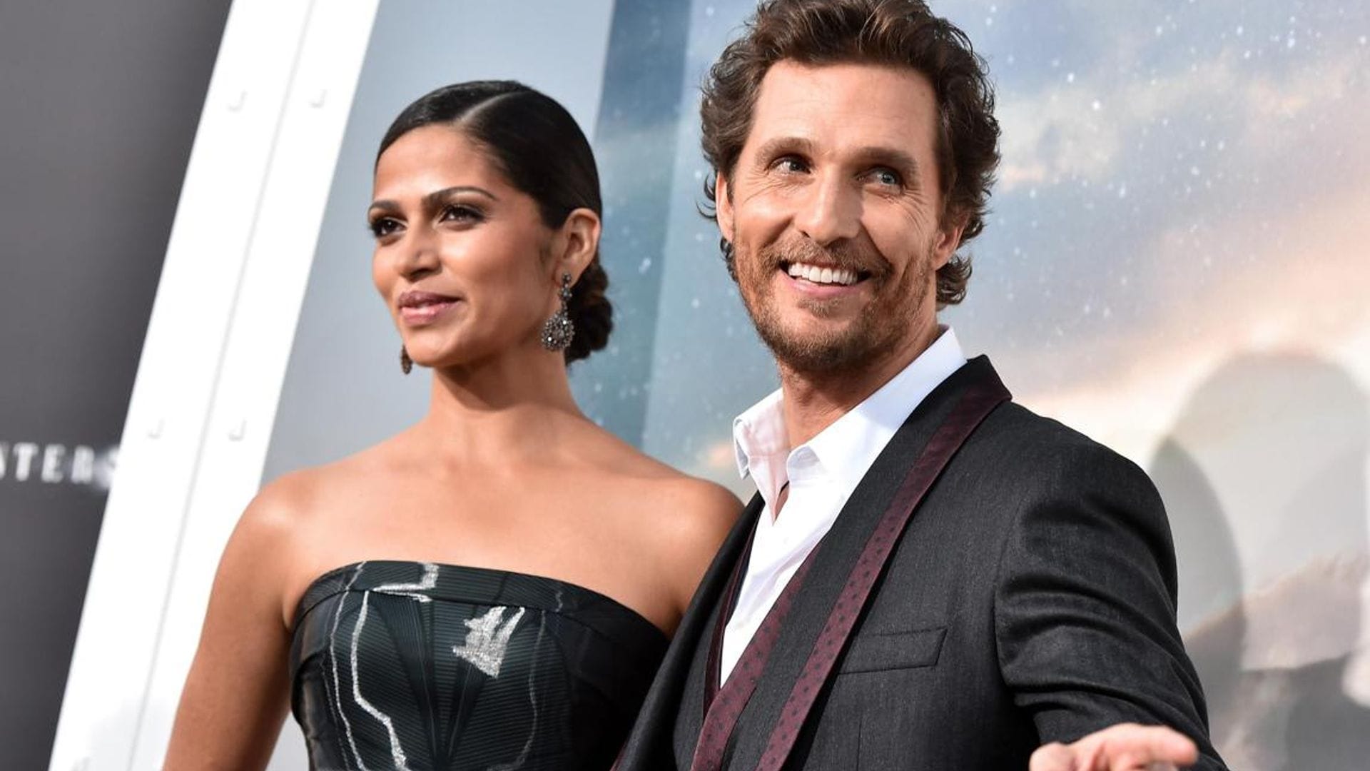 Camila Alves McConaughey (L) and actor Matthew McConaughey attends the premiere of Paramount Pictures' "Interstellar"