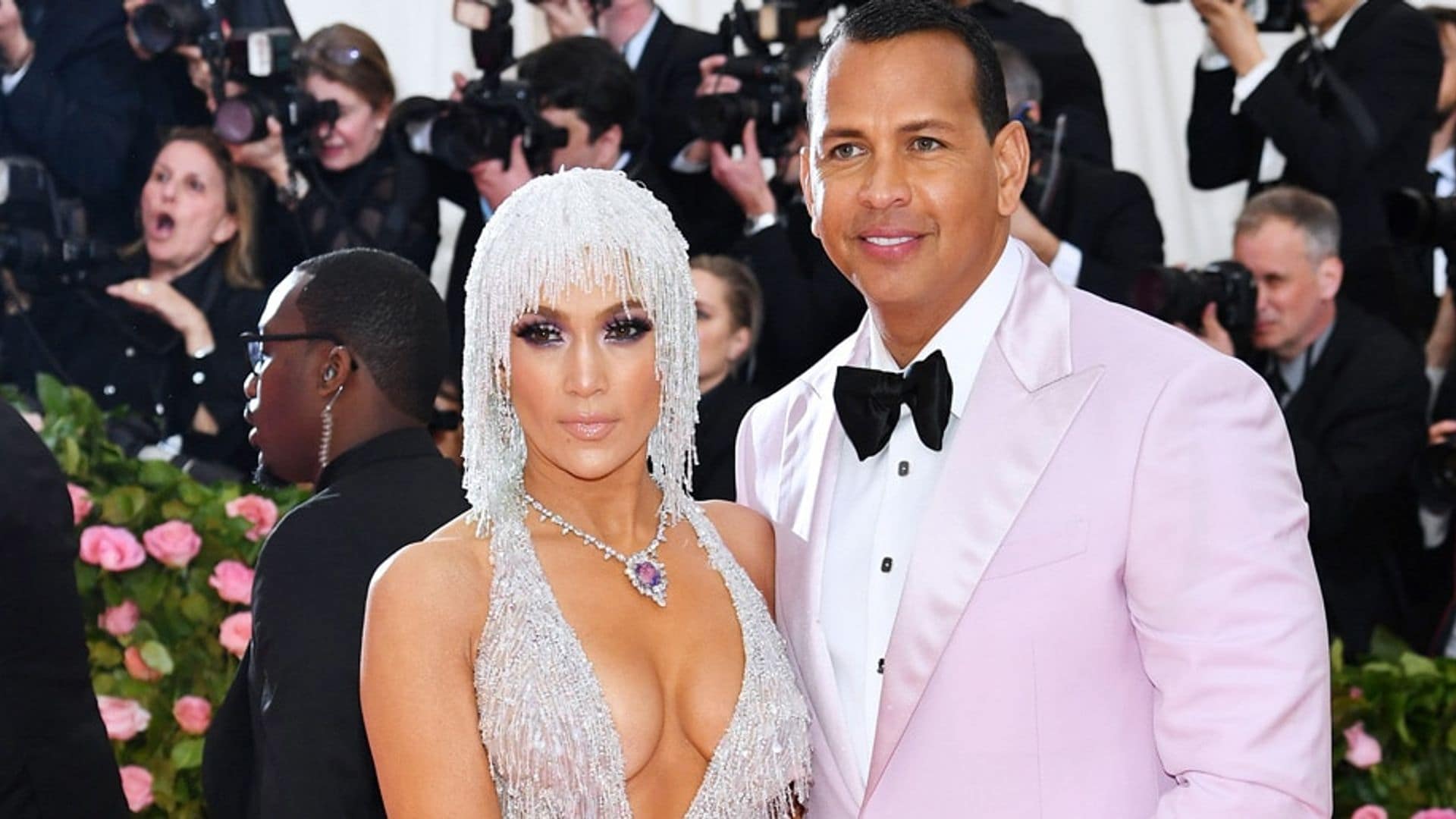 Jennifer Lopez and Alex Rodriguez at the 2019 Met Gala