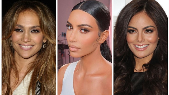 Jennifer Lopez, Kim Kardashian y Ximena Navarrete con fake lashes