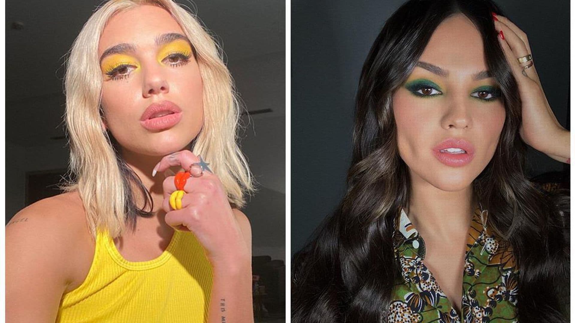 Eiza González, Dua Lipa and more glam stars are rocking this season’s boldest makeup trend