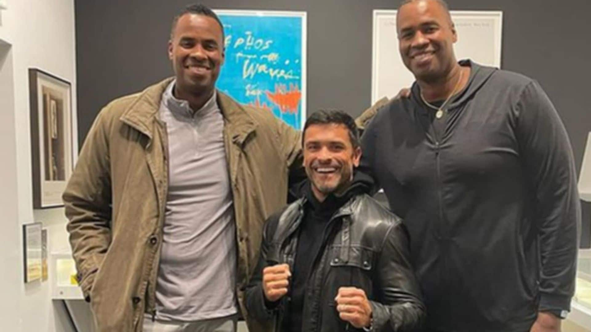 Mark Consuelos looks tiny in photos with NBA players