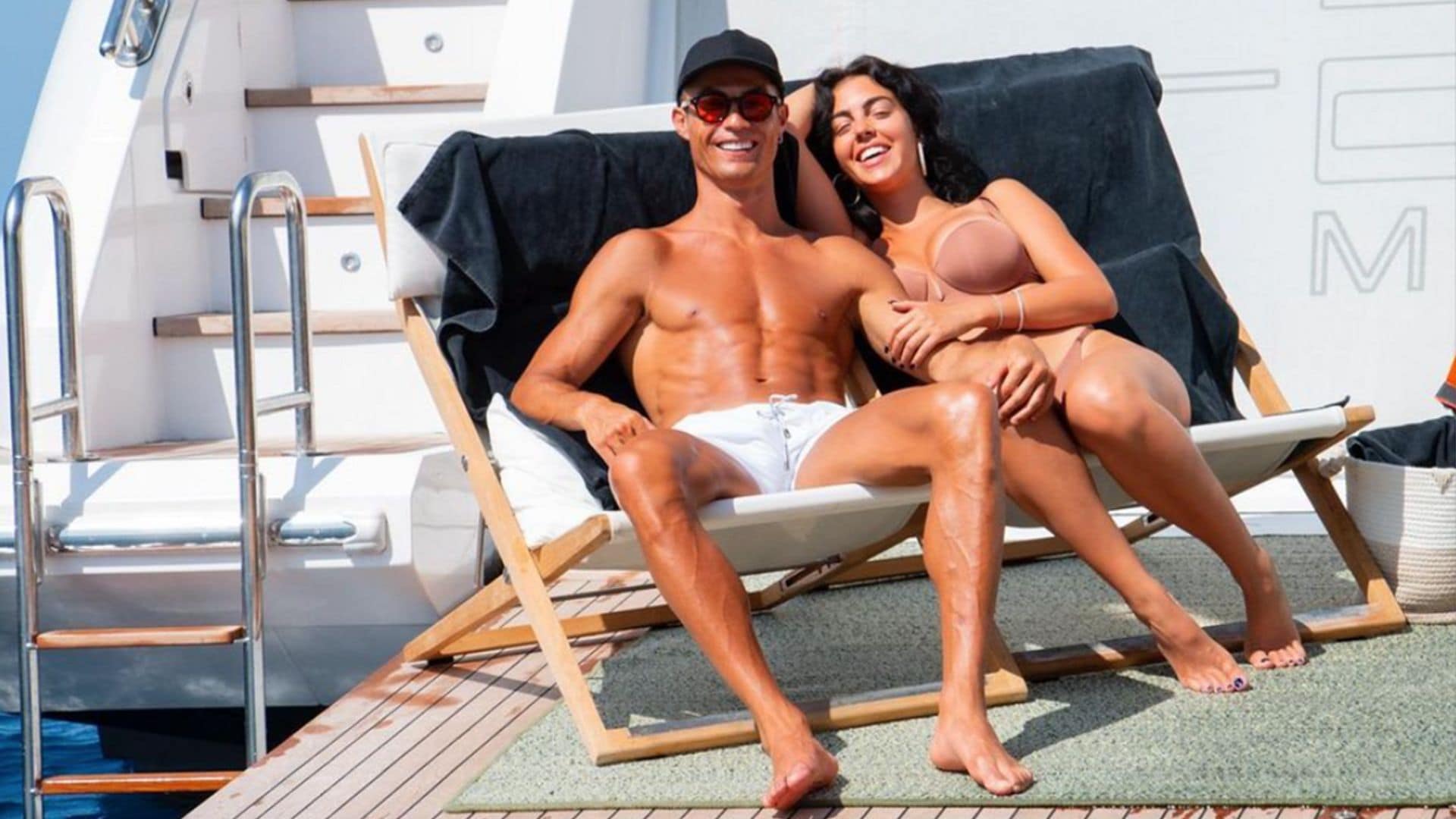 Cristiano Ronaldo and Georgina Rodriguez spend their summer relaxing at a private yacht