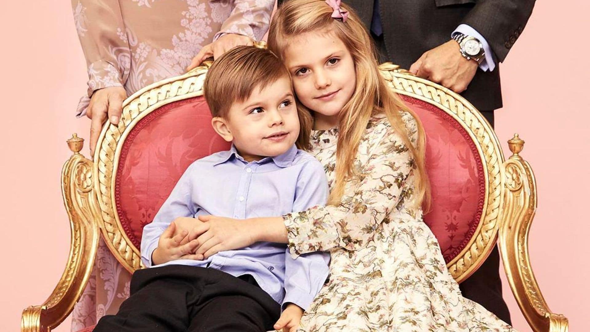 Crown Princess Victoria’s children show how to wash hands ‘in times of infection’