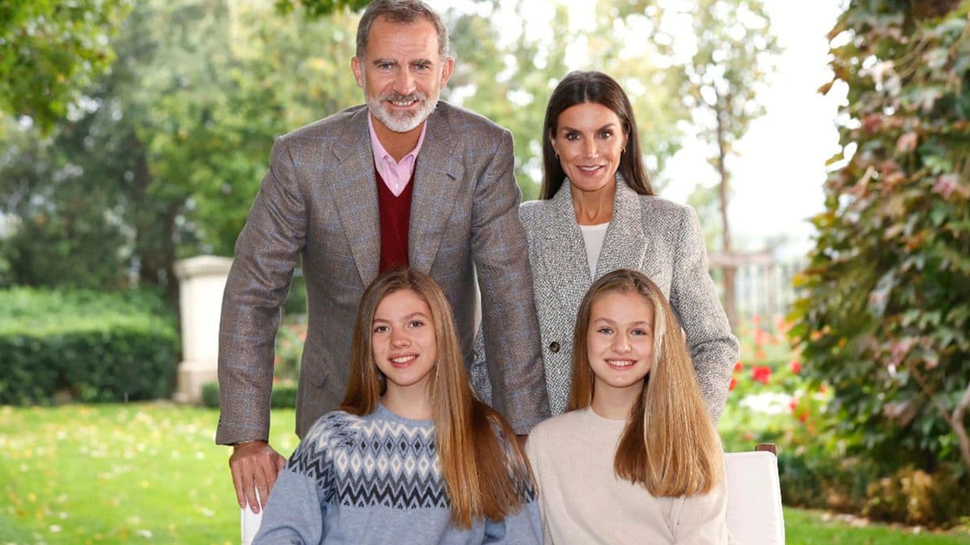 Spanish Princesses' sisterly love on display in family Christmas card