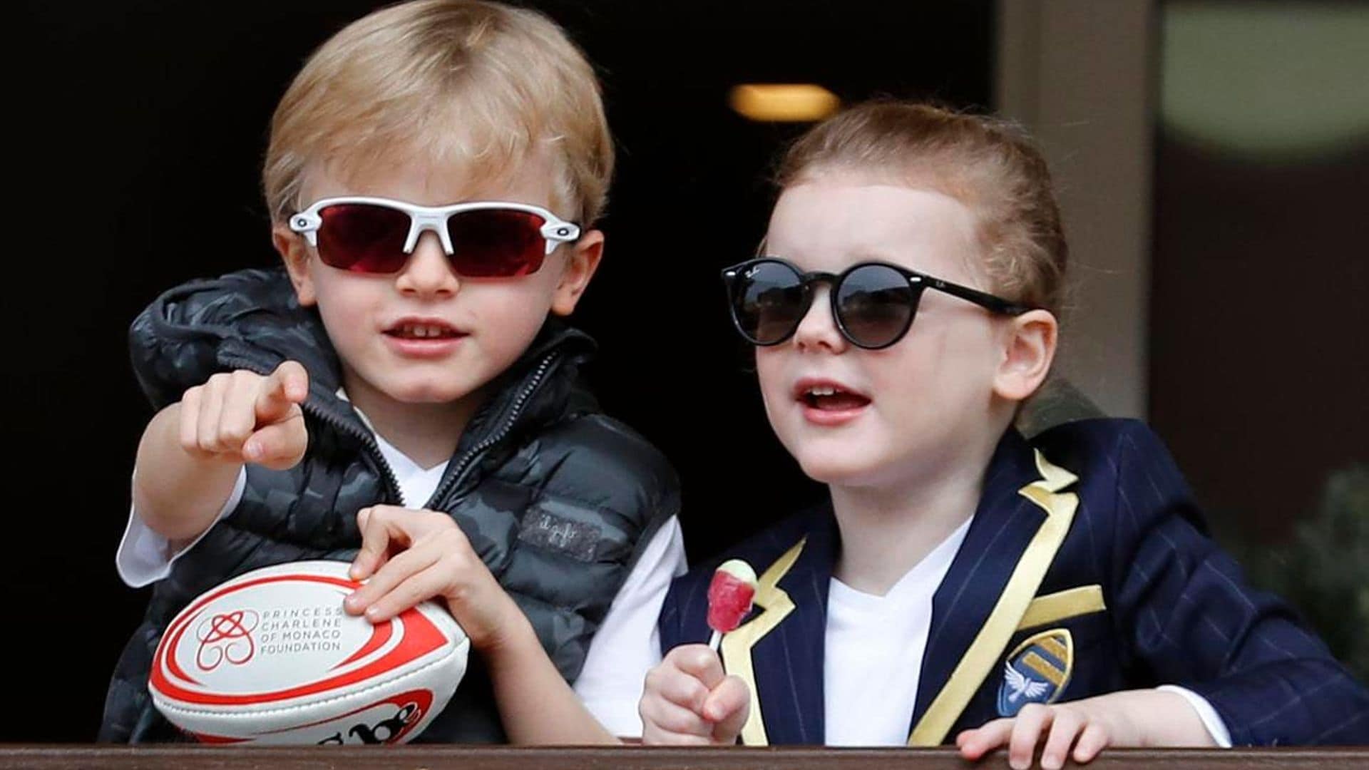 Prince Jacques and Princess Gabriella wished mom Charlene a happy birthday in adorable video