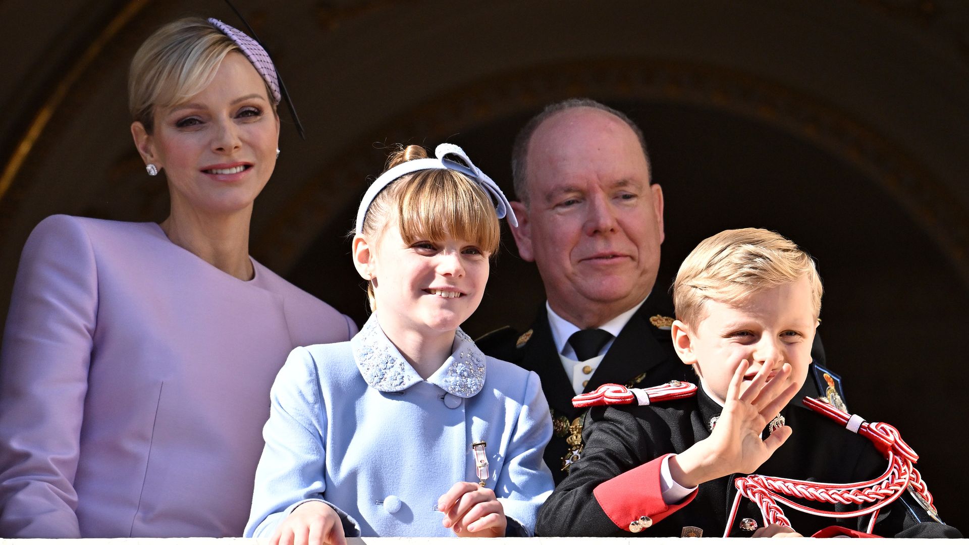 Twins Prince Jacques and Princess Gabriella make appearance in dad Prince Albert's New Year's address