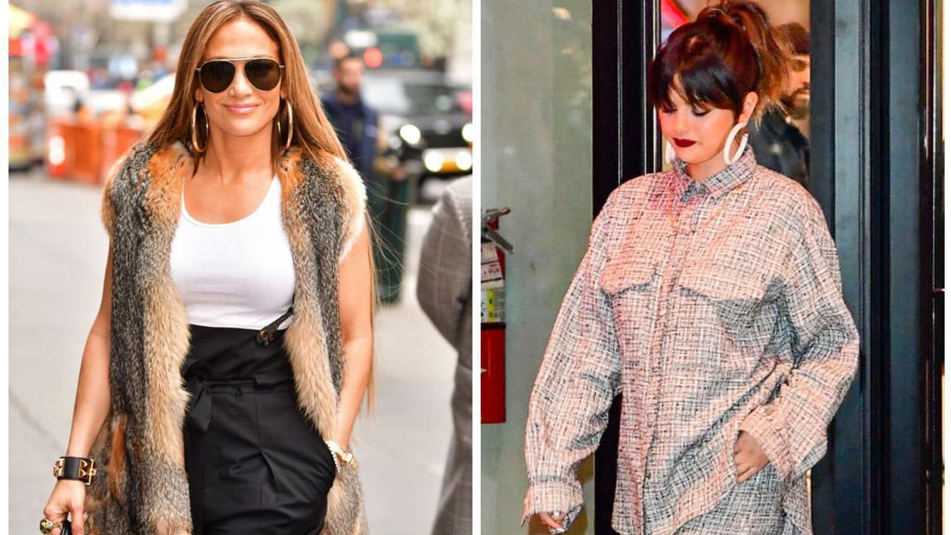 Jennifer Lopez and Selena Gomez don't hesitate to use hoops as their preferred accessory