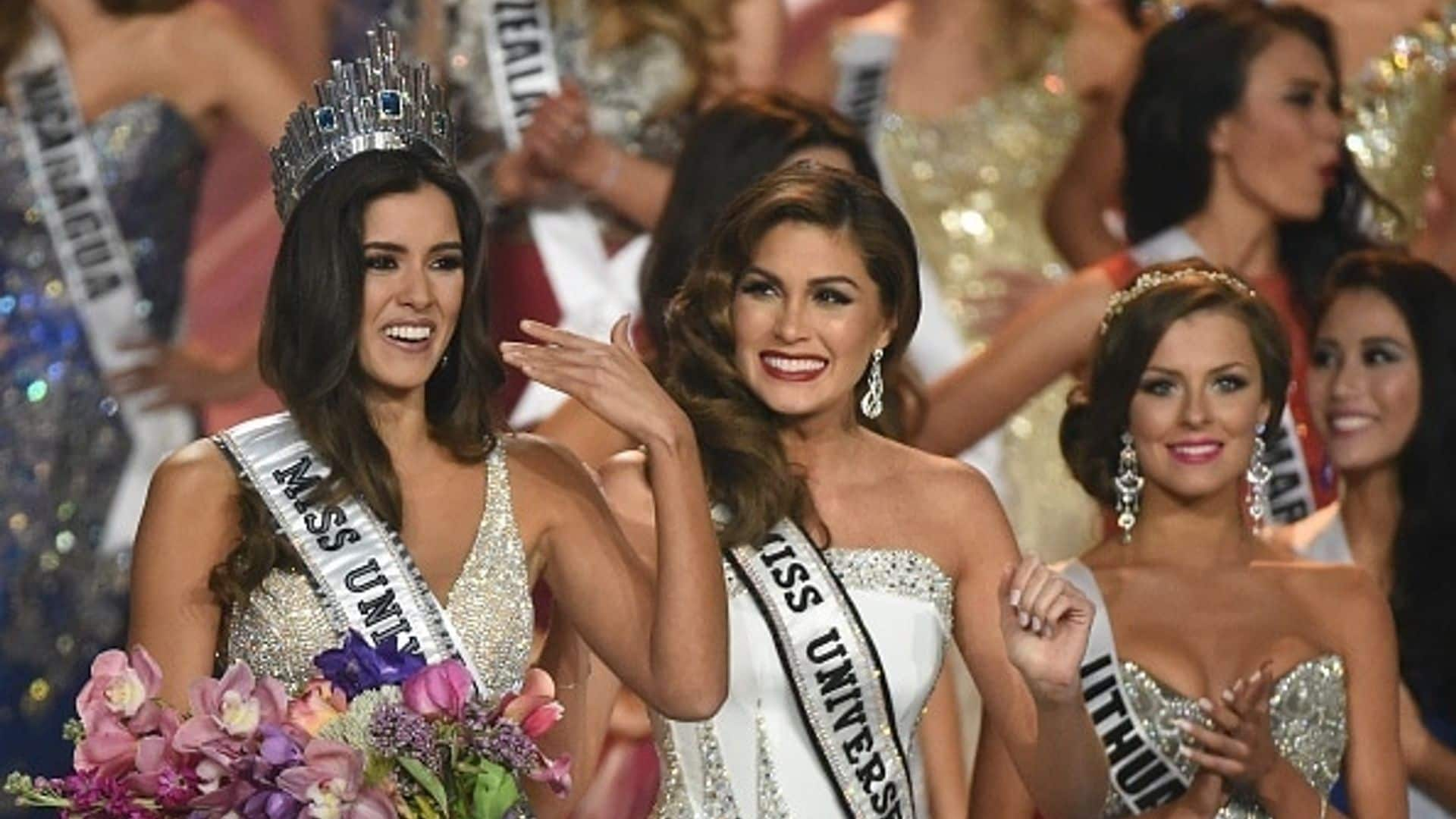 The crowning moment!
And of course the highlight of the competition was the dramatic moment Miss Colombia, Paulina Vega, was crowned Miss Universe, while Miss USA Nia Sanchez came in as first runner up.
Photo: Getty Images