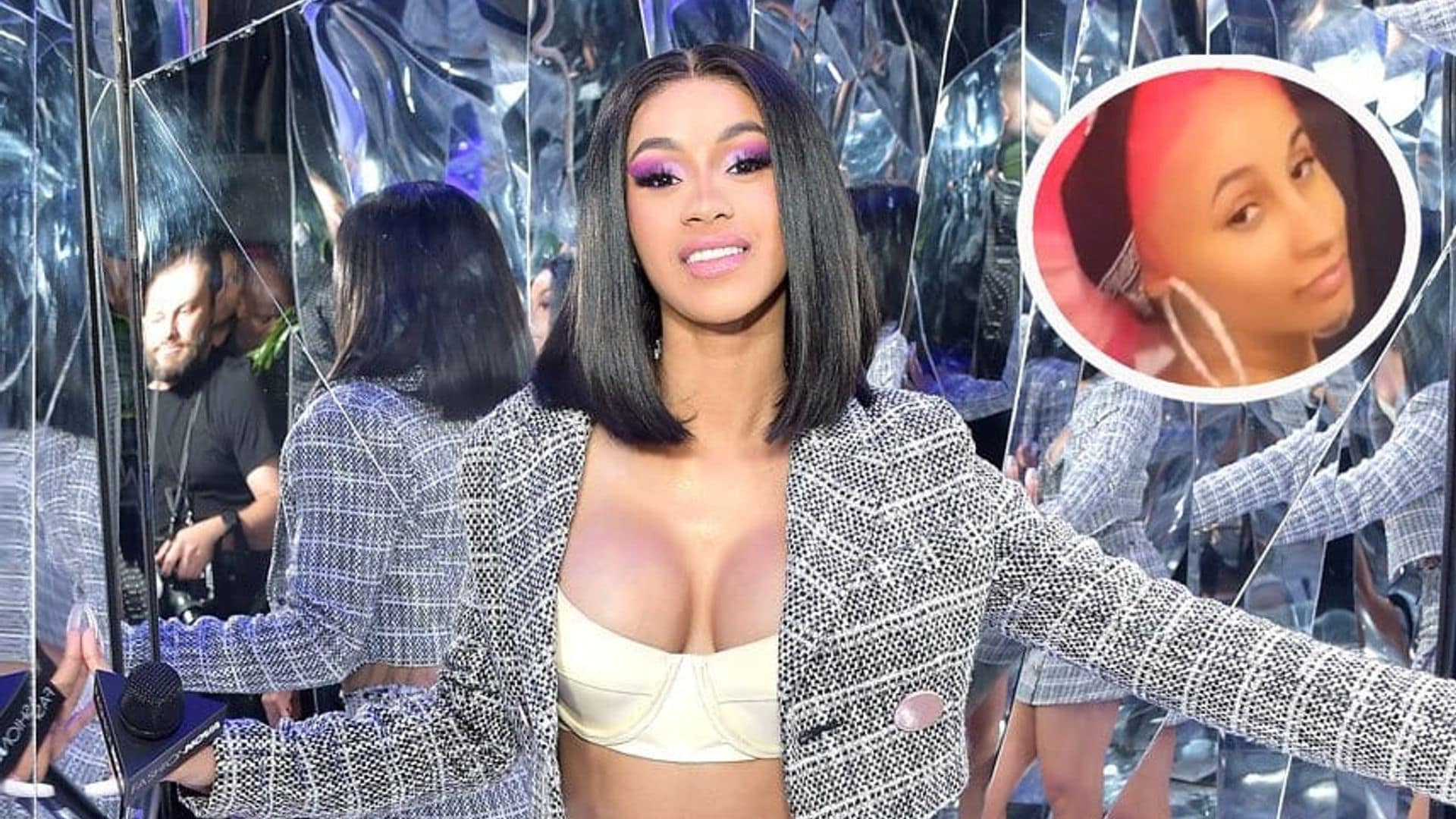 Cardi B zero makeup