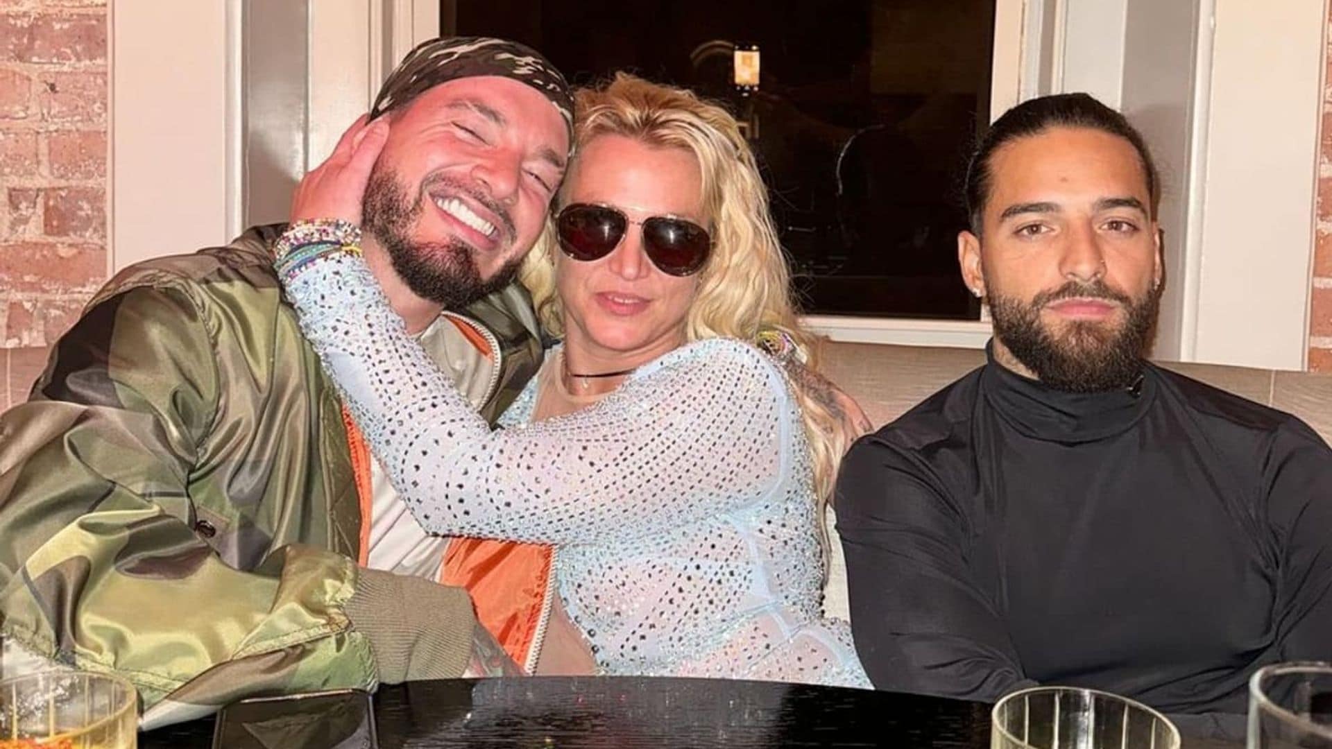 Britney Spears enjoys fun night with Maluma and J Balvin in New York City