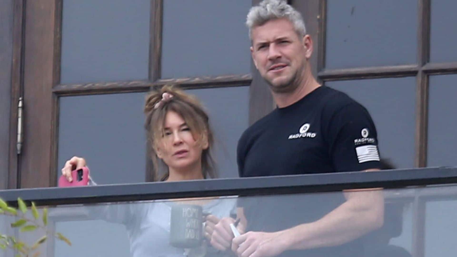 Renee Zellweger and Ant Anstead spend time at his beach house