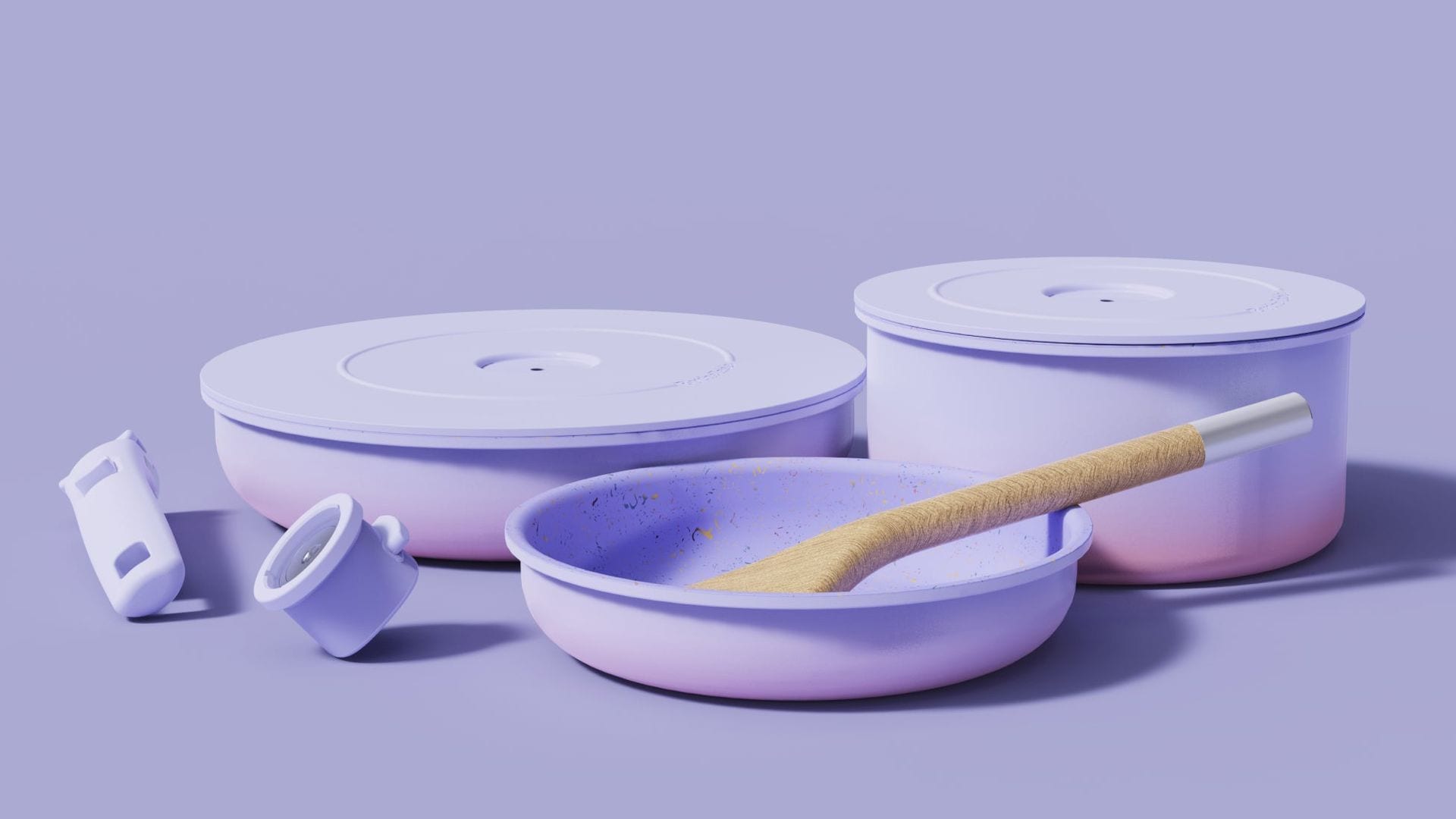 Ombré Modular Cookware by the table