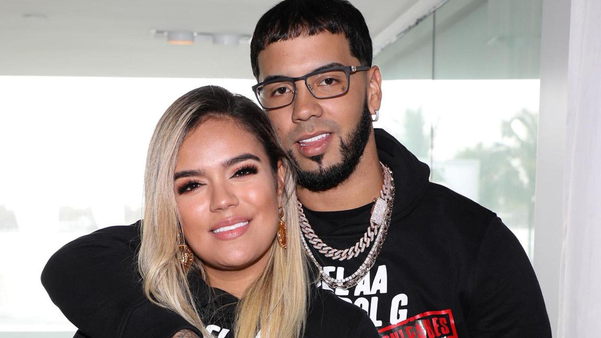 Karol G and Anuel AA have date night in Miami