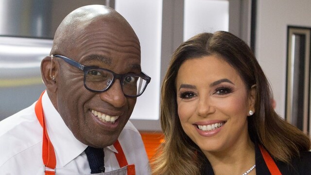 Eva Longoria cooking with Al Roker