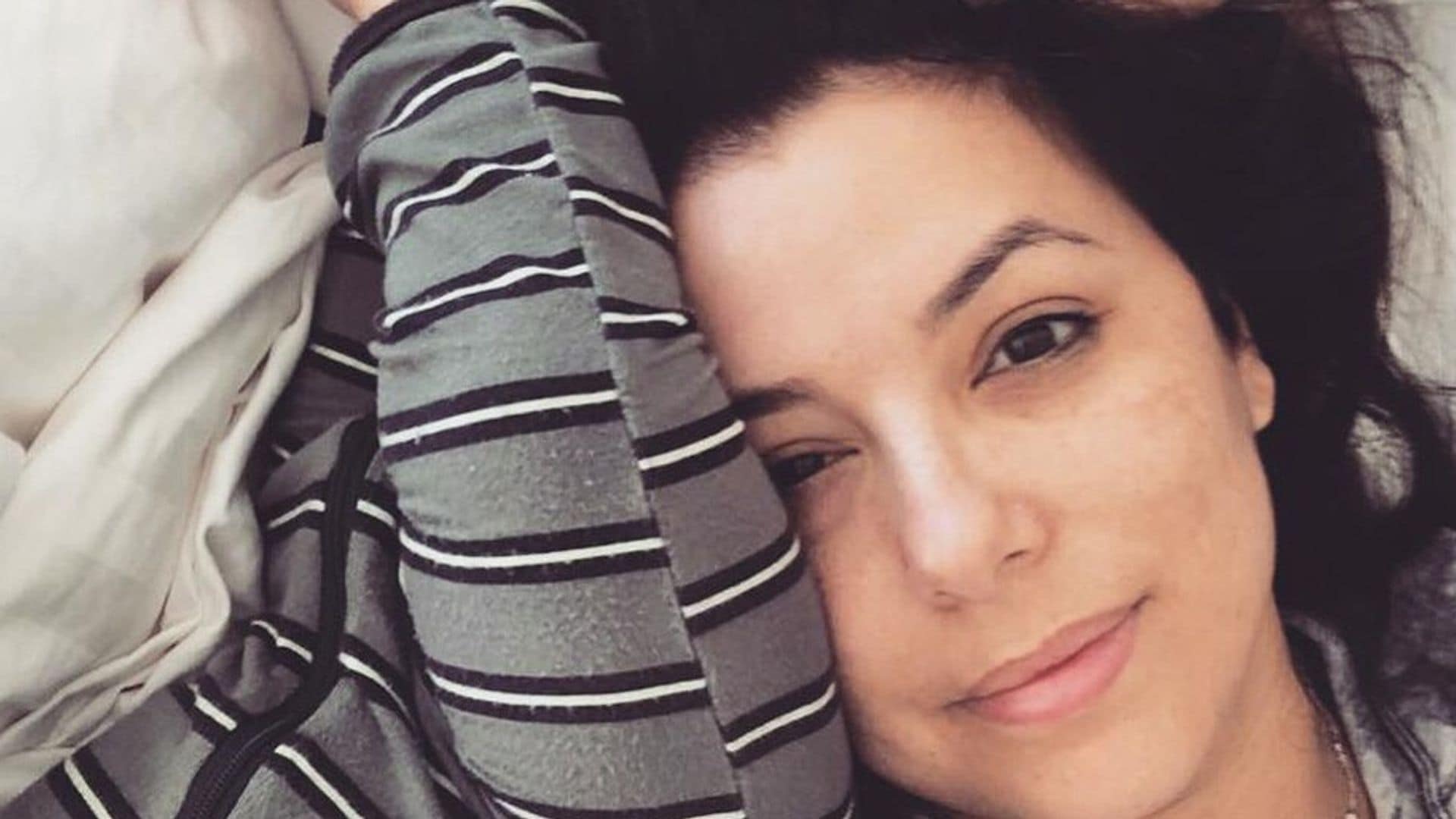 Eva Longoria shares her ultimate mama morning and it involves baby feet