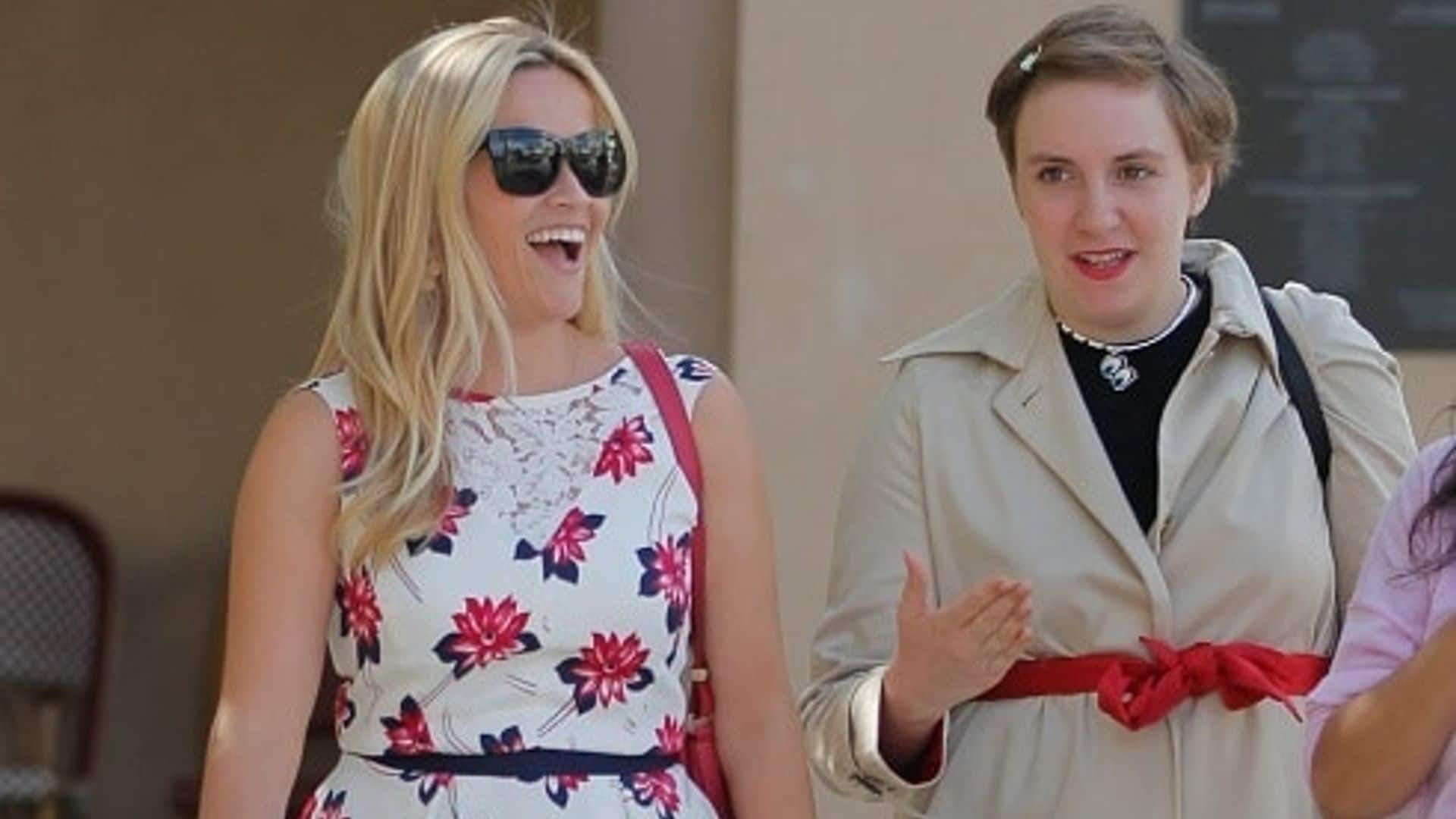 Lena Dunham lunches with Reese Witherspoon, hangs with Emily Ratajkowski