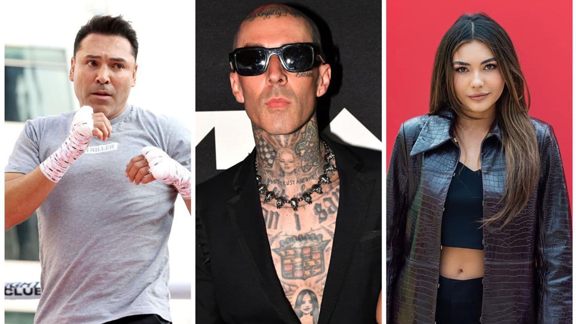 Oscar De La Hoya responds to claims that Travis Barker raised his daughter Atiana