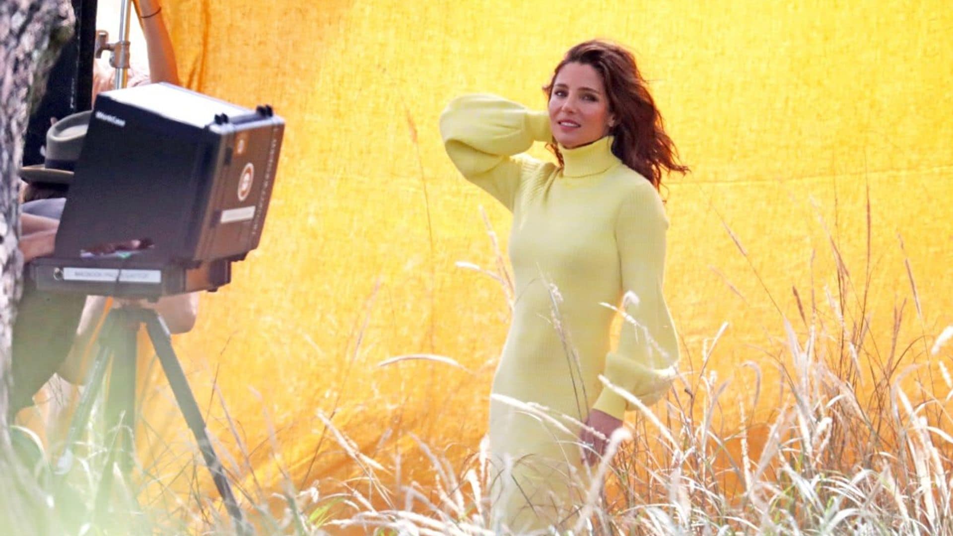 Elsa Pataky looked like a ray of sunshine in vibrant colors for a photoshoot in Sydney