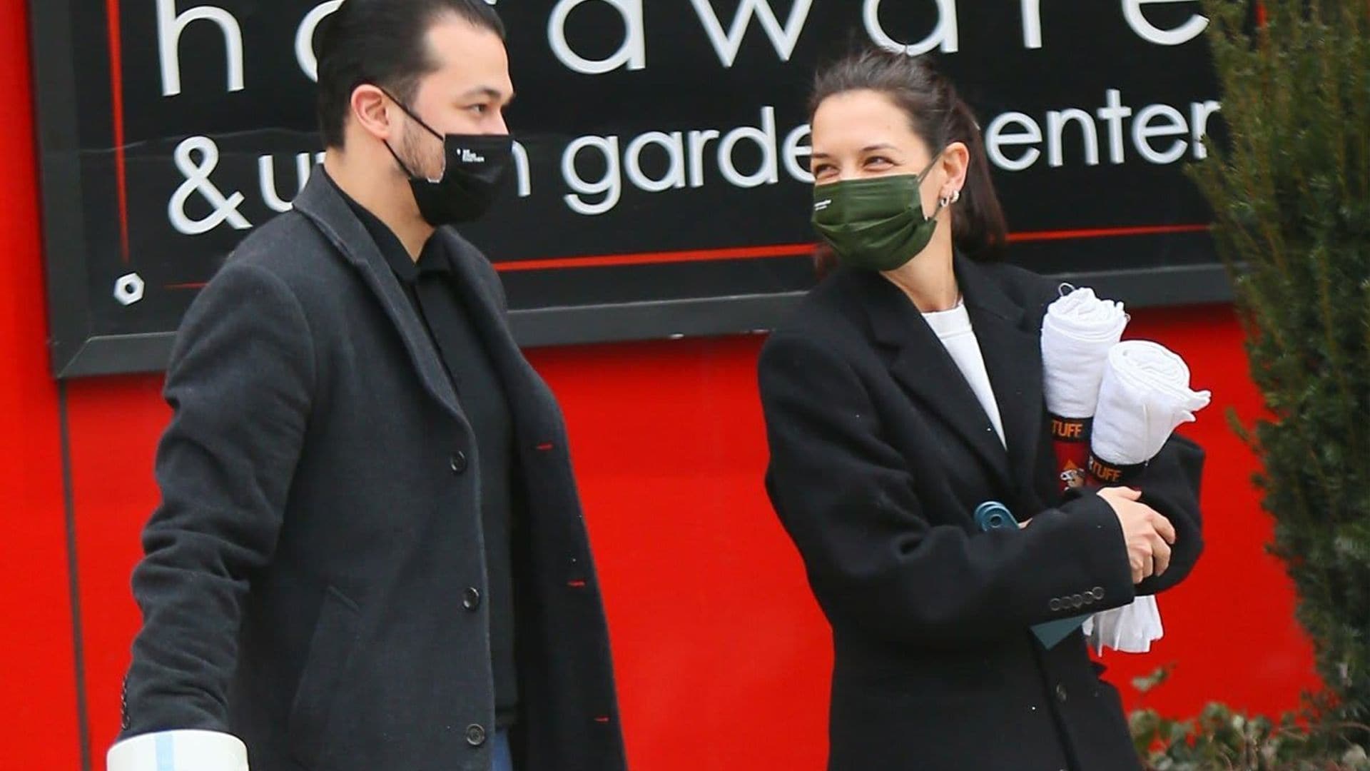 Katie Holmes and Emilio Vitolo Jr. shopping together