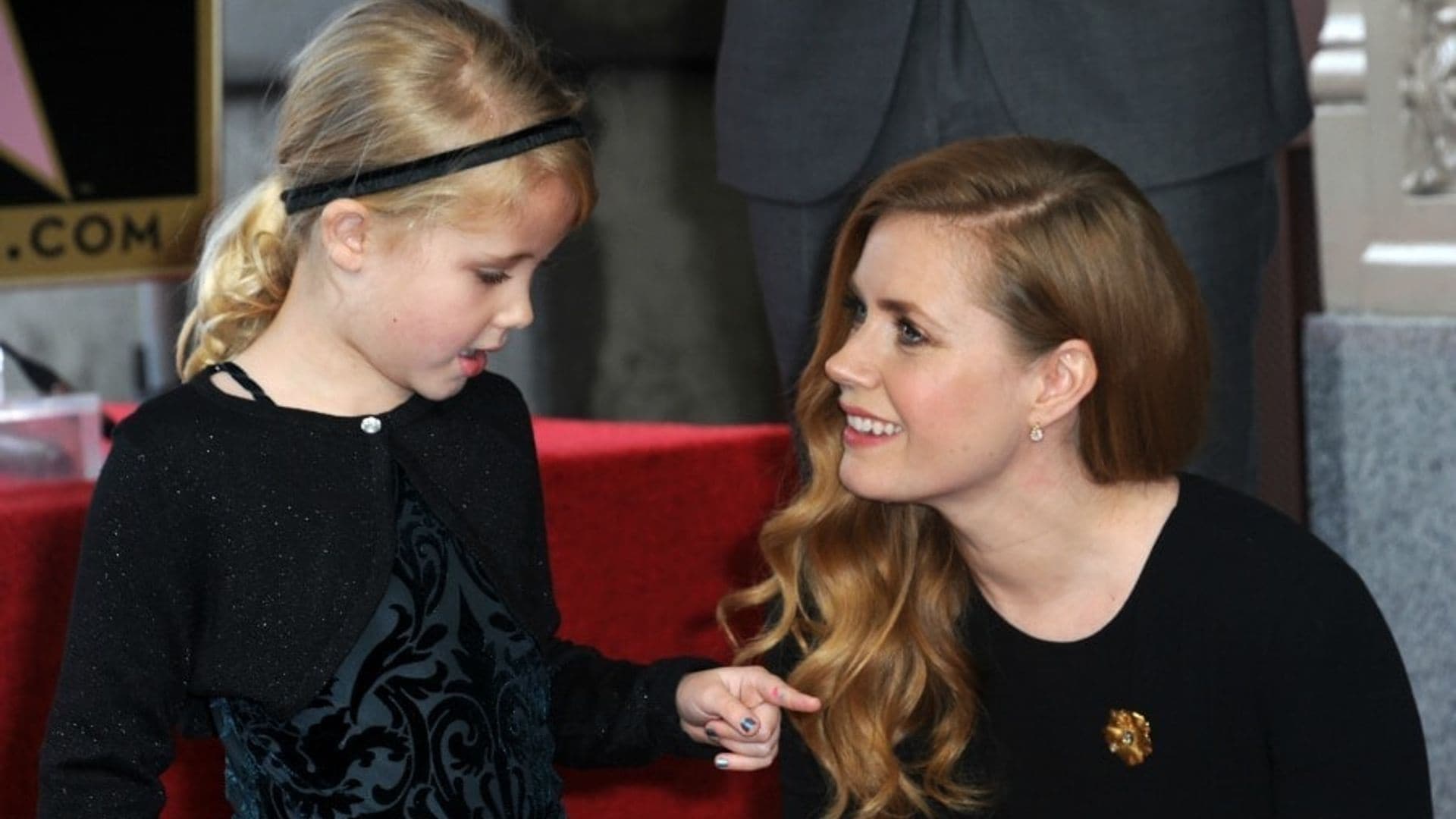 Amy Adams' six-year-old daughter is front and center as she receives star on Hollywood Walk of Fame