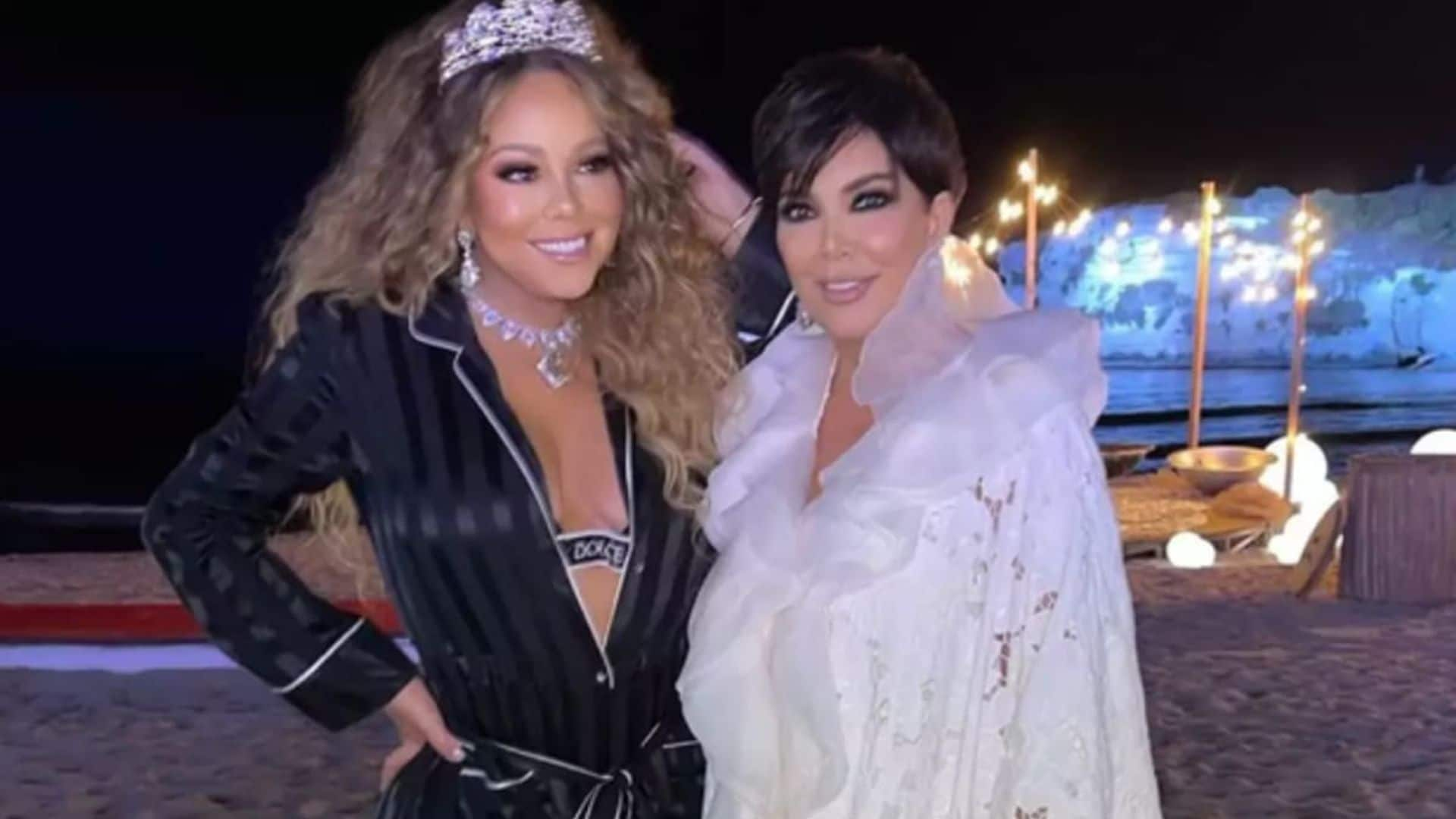 Kris Jenner proves she is a big fan of Mariah Carey during Dolce & Gabbana’s fashion show