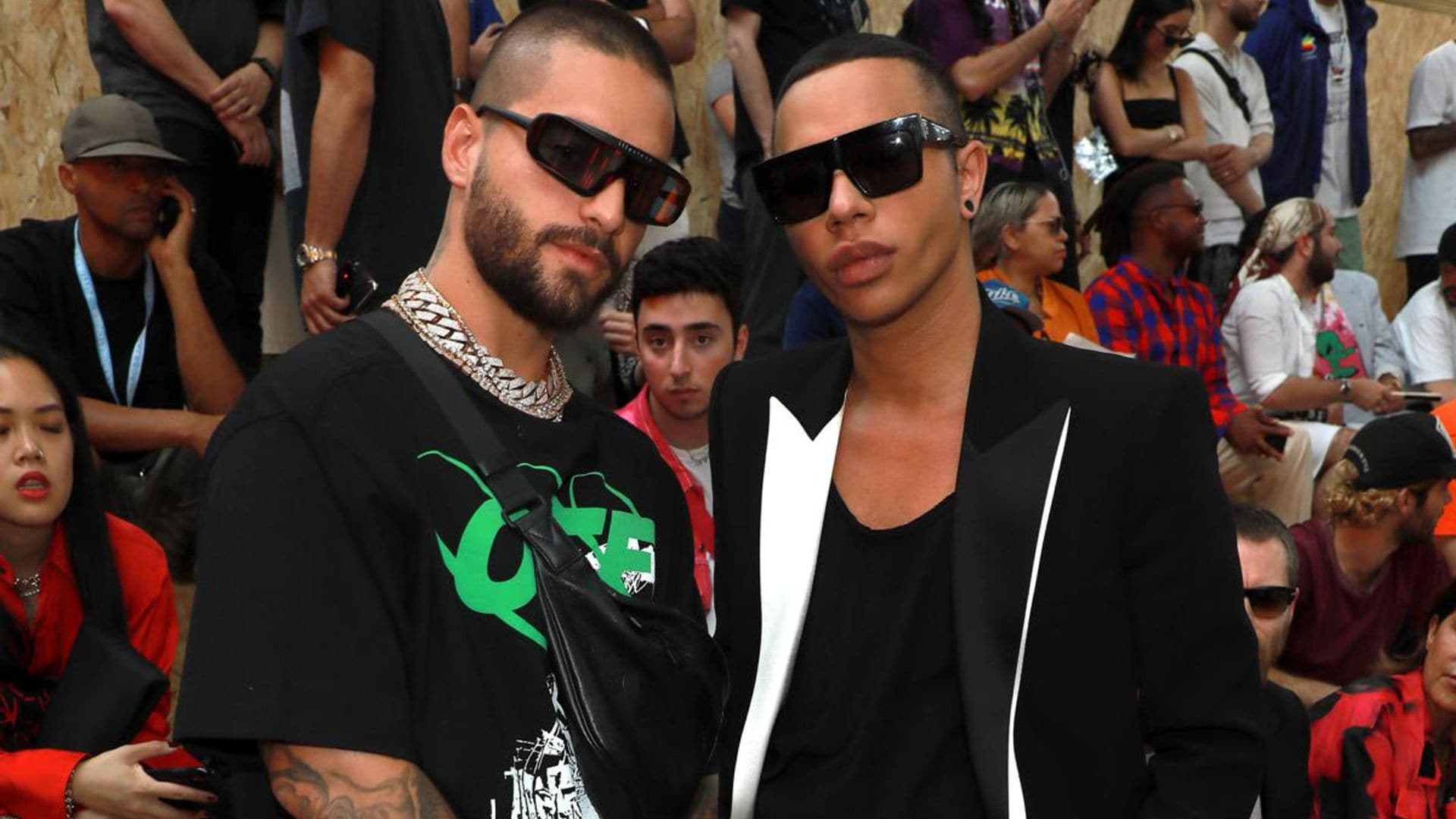Maluma and Olivier Rousteing have a dinner & design session