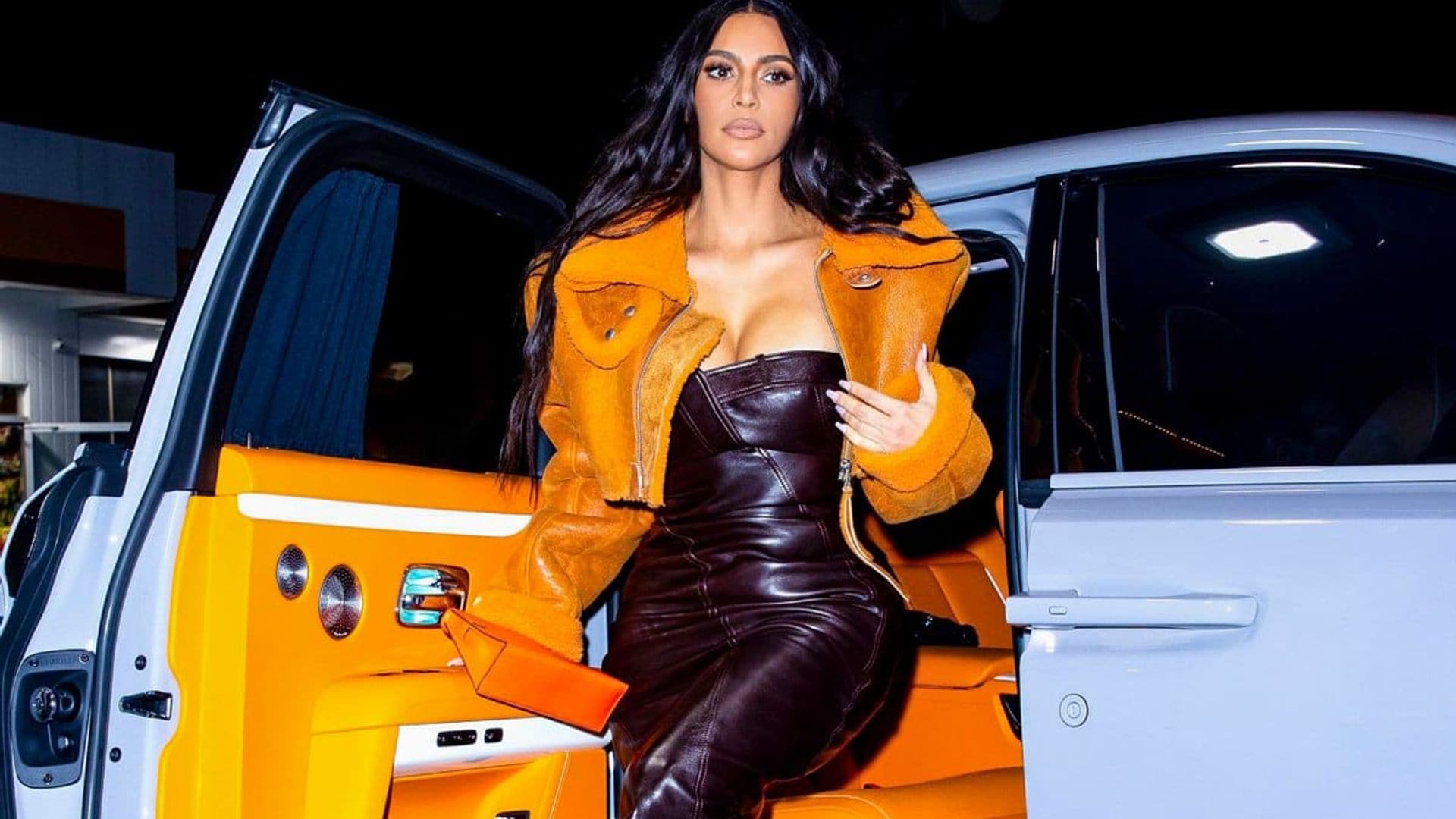Kim Kardashian stops at the gas station while wearing her ex-husband Kanye West's YEEZY line